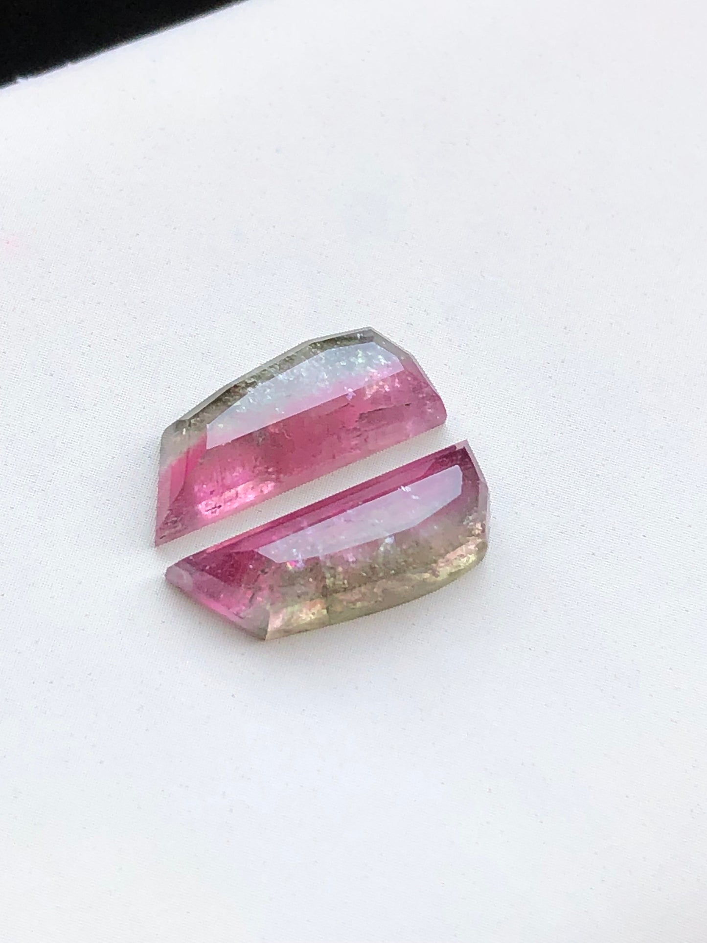 8 carats tourmaline pairs available natural loose gemstone flat back perfect for earrings