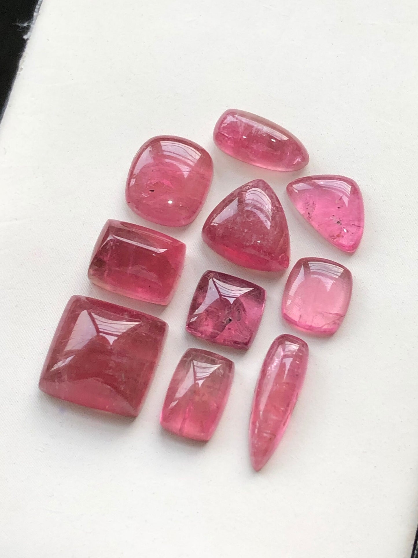 Pink tourmaline cabochons 42 carats natural origin Afghanistan