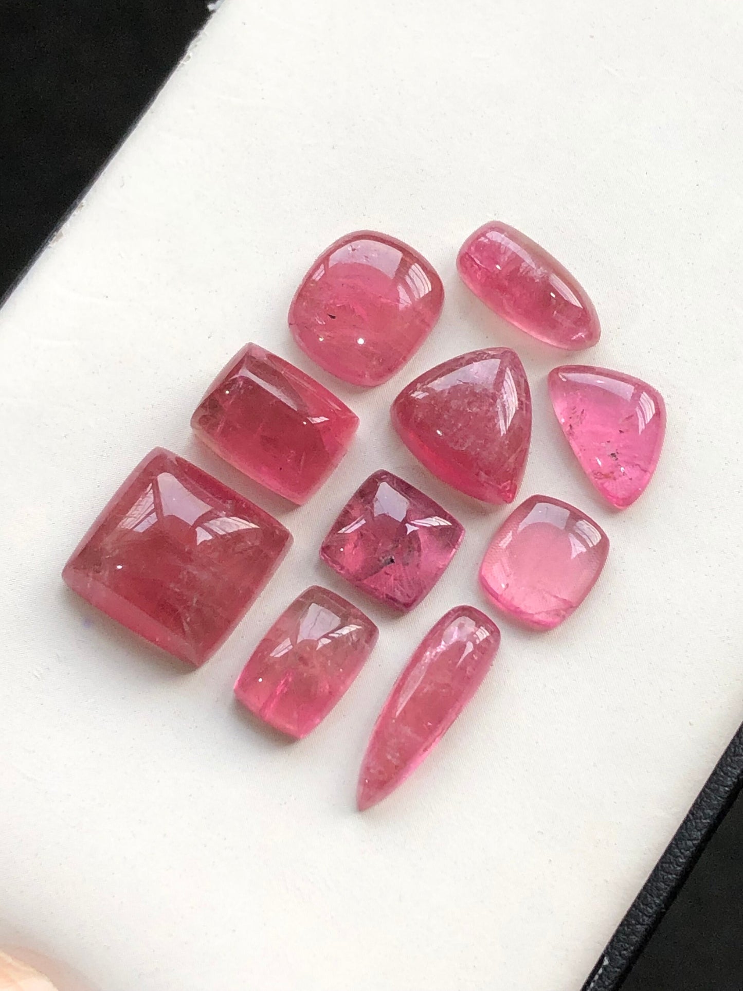 Pink tourmaline cabochons 42 carats natural origin Afghanistan