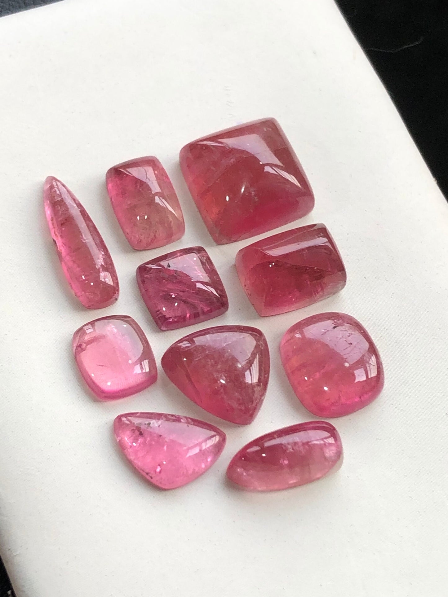 Pink tourmaline cabochons 42 carats natural origin Afghanistan
