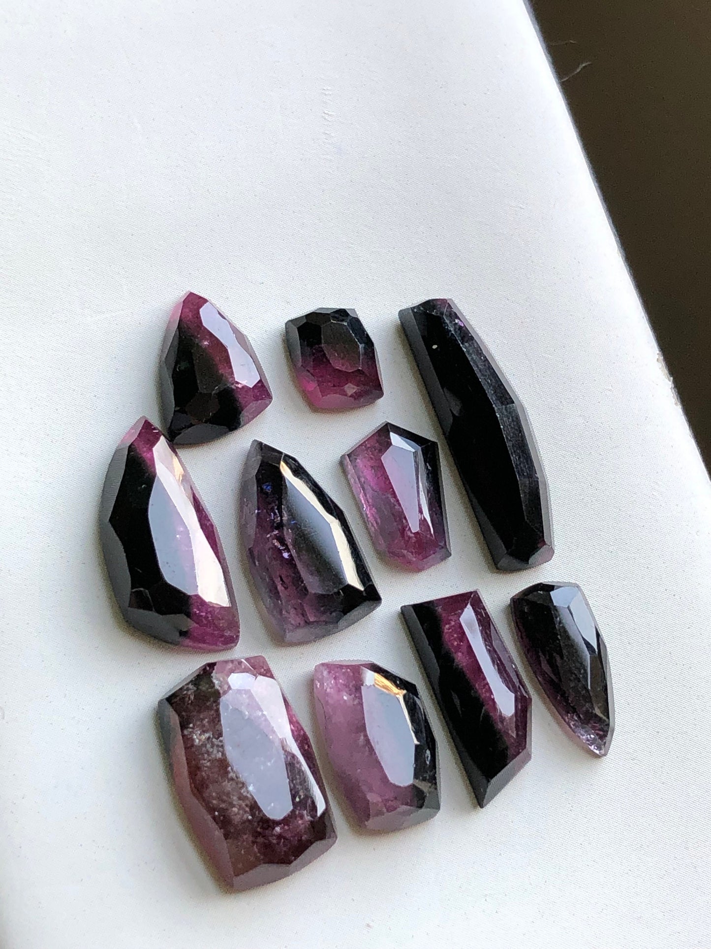 47 carats natural tourmaline rosecuts available for sale