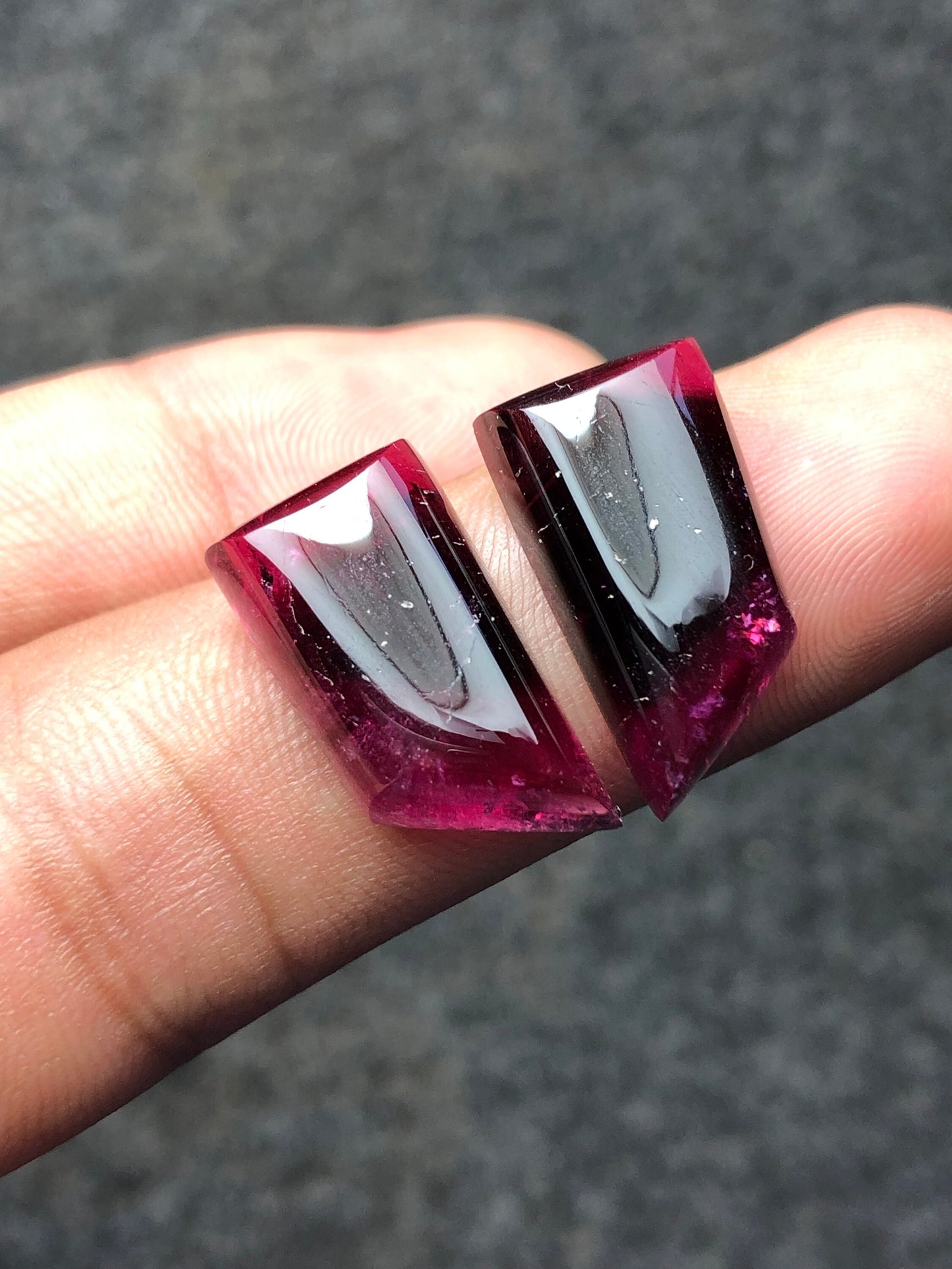 Natural tourmaline pair 26 carat