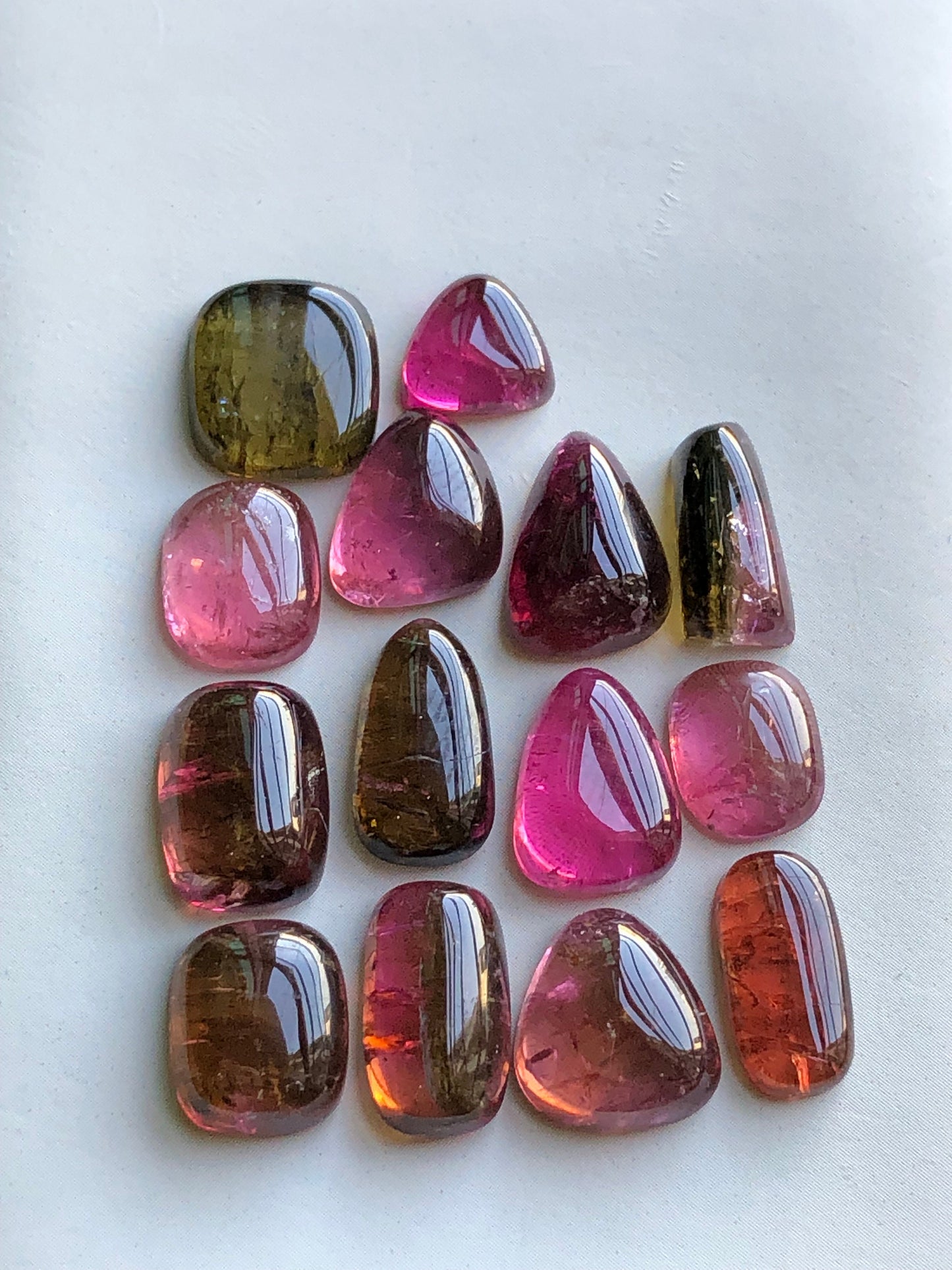 Pink tourmaline cabochon lot 47.40 carats