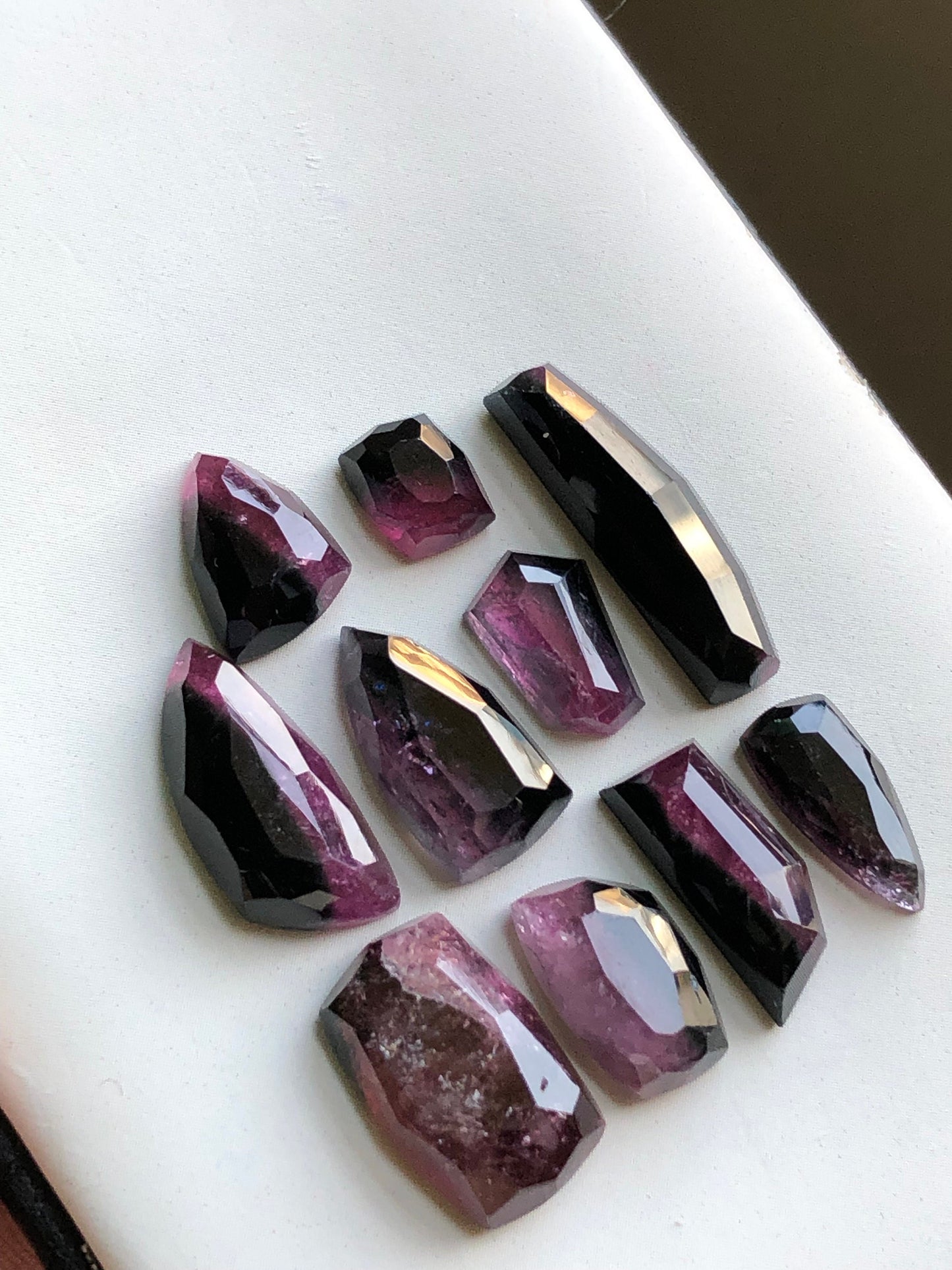 47 carats natural tourmaline rosecuts available for sale