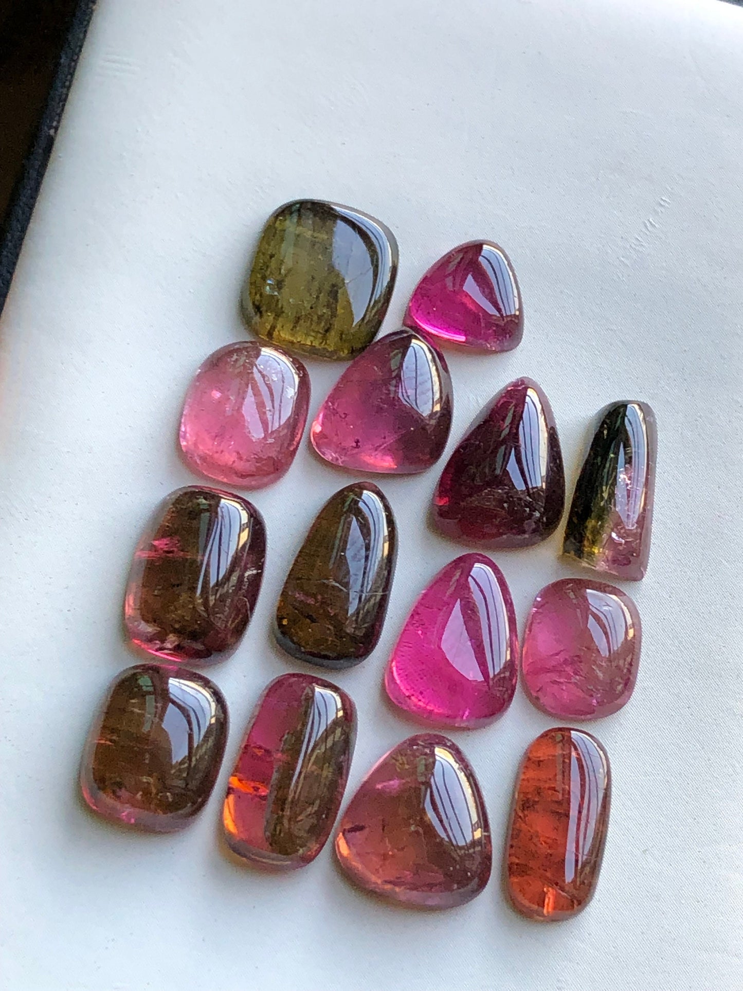 Pink tourmaline cabochon lot 47.40 carats