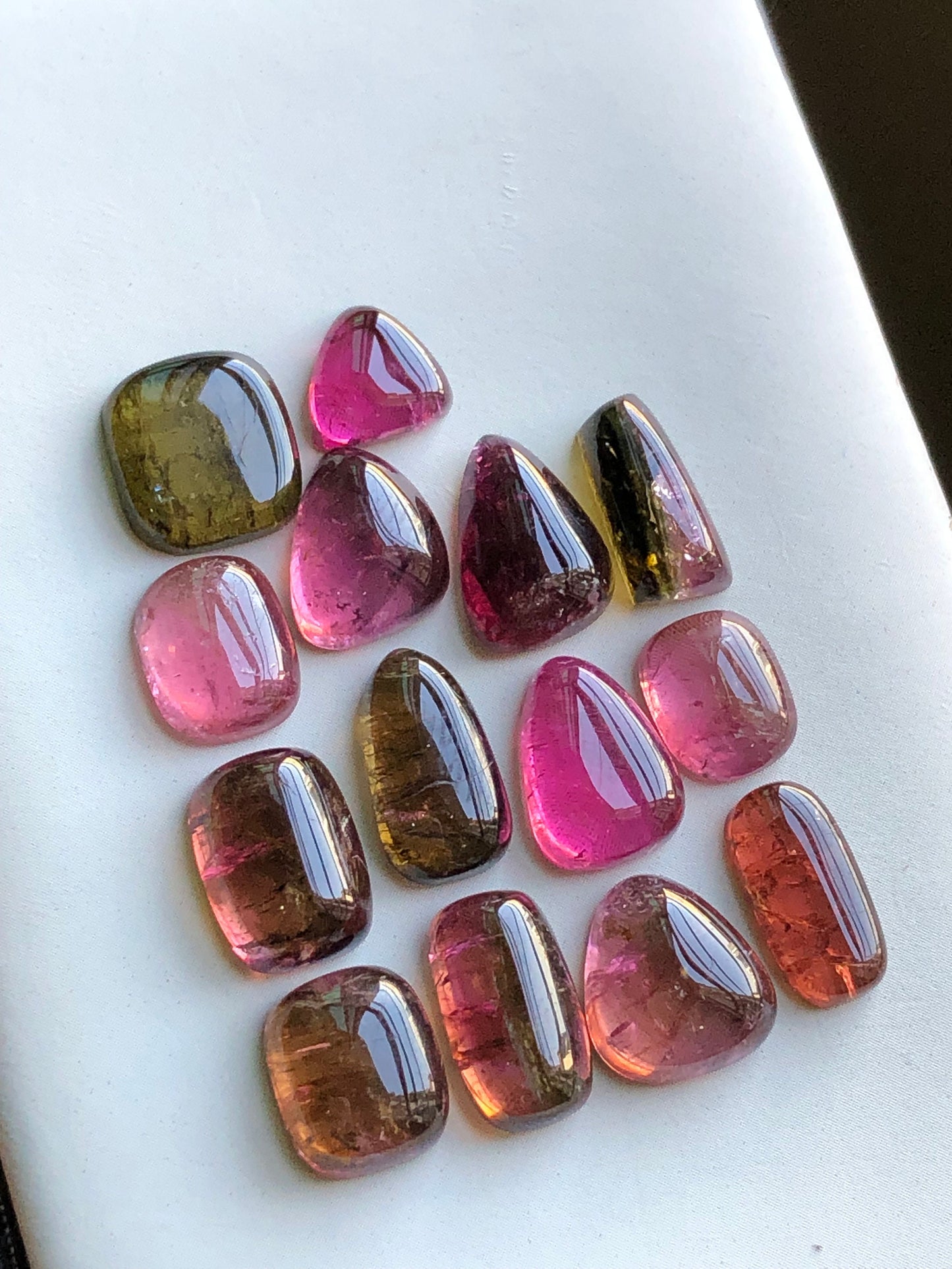 Pink tourmaline cabochon lot 47.40 carats