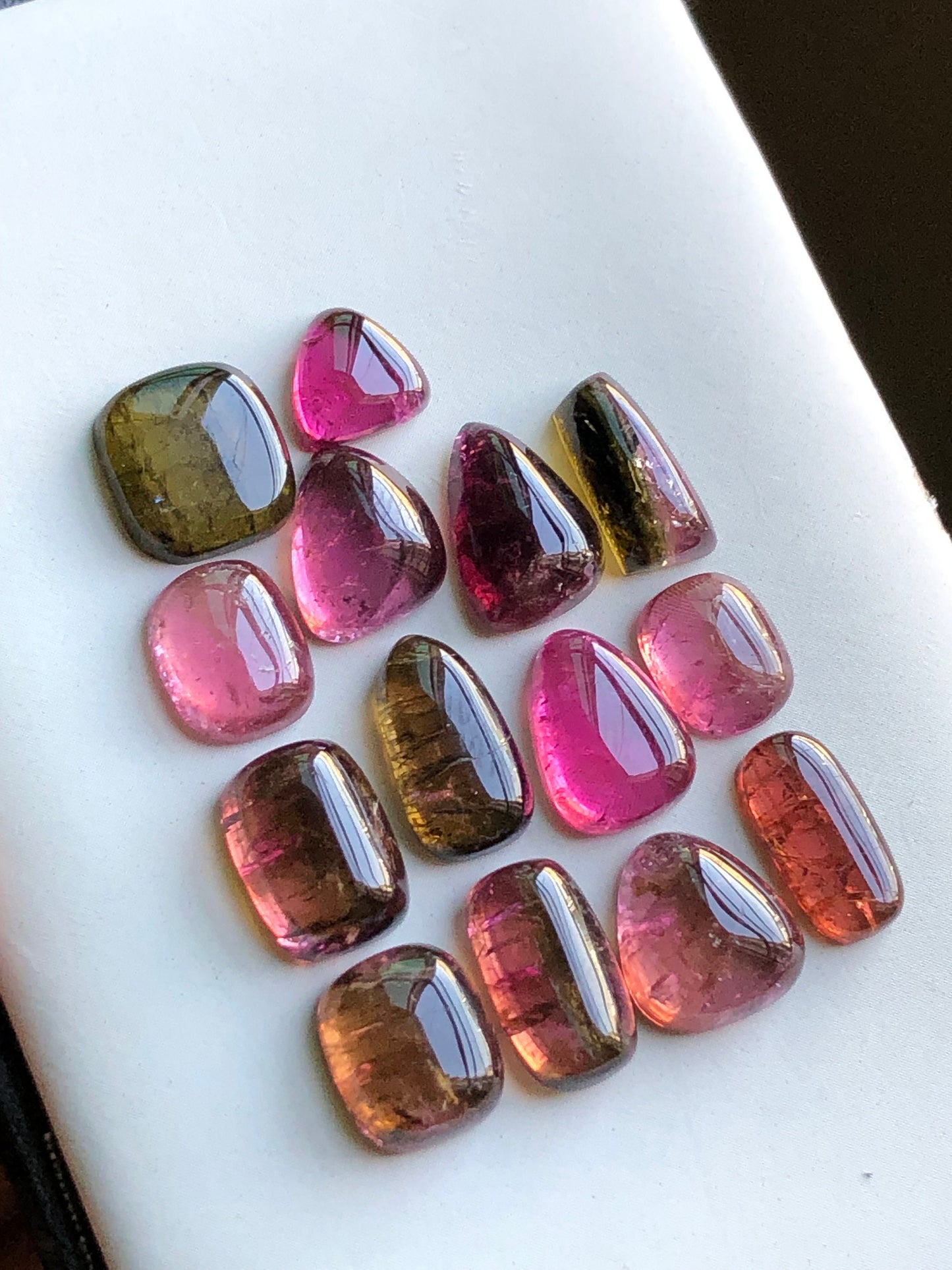 Pink tourmaline cabochon lot 47.40 carats