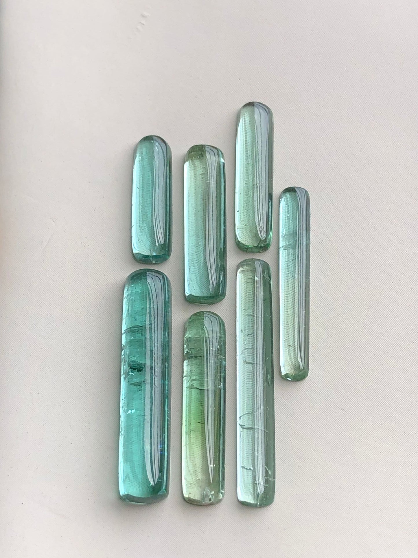 Natural tourmaline cabochons 21 carats