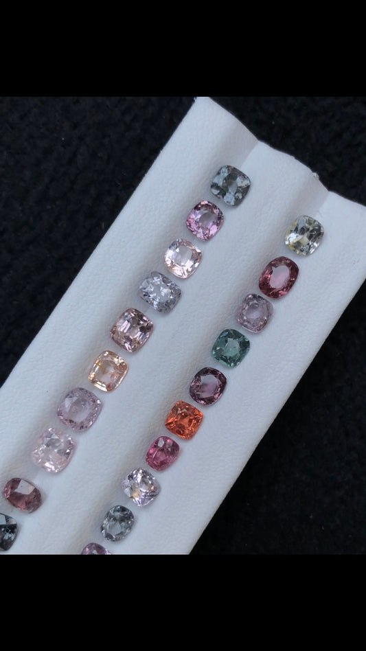 15 carats very beautiful natural faceted spinal lot available for sale