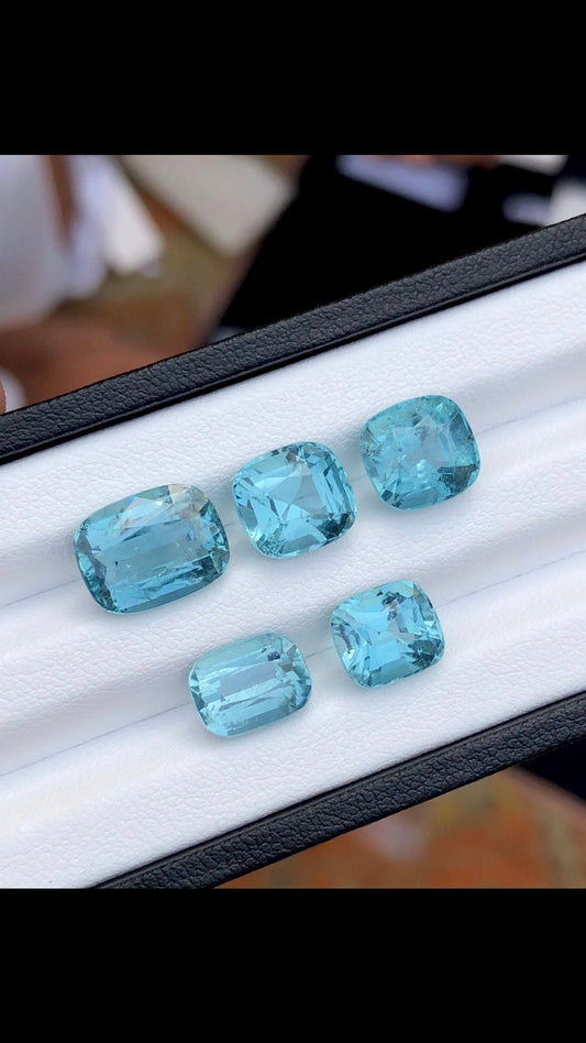 19.20 carats stunning natural rare ice blue tourmaline lot available