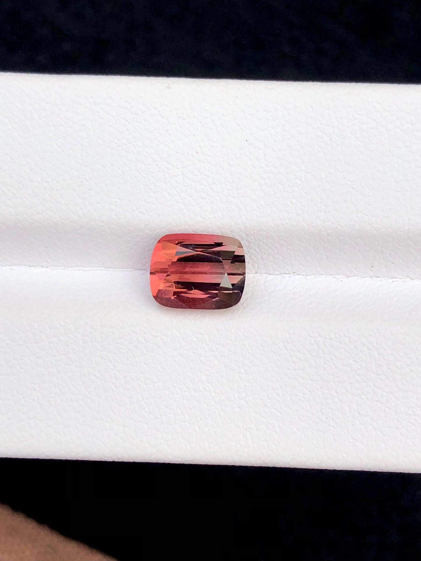 2.60 carat stunning faceted bi colour tourmaline origin Afghanistan 8*7*6mm