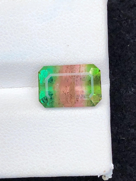 4.30 CTs watermelon tourmaline natural faceted