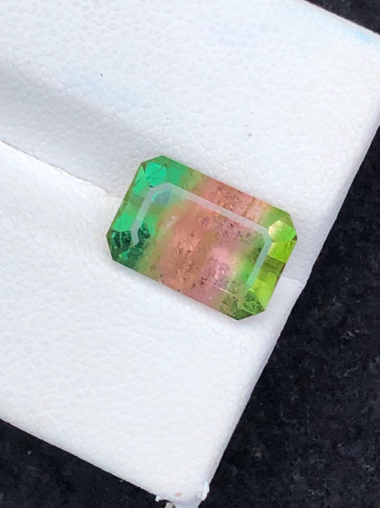 4.30 CTs watermelon tourmaline natural faceted