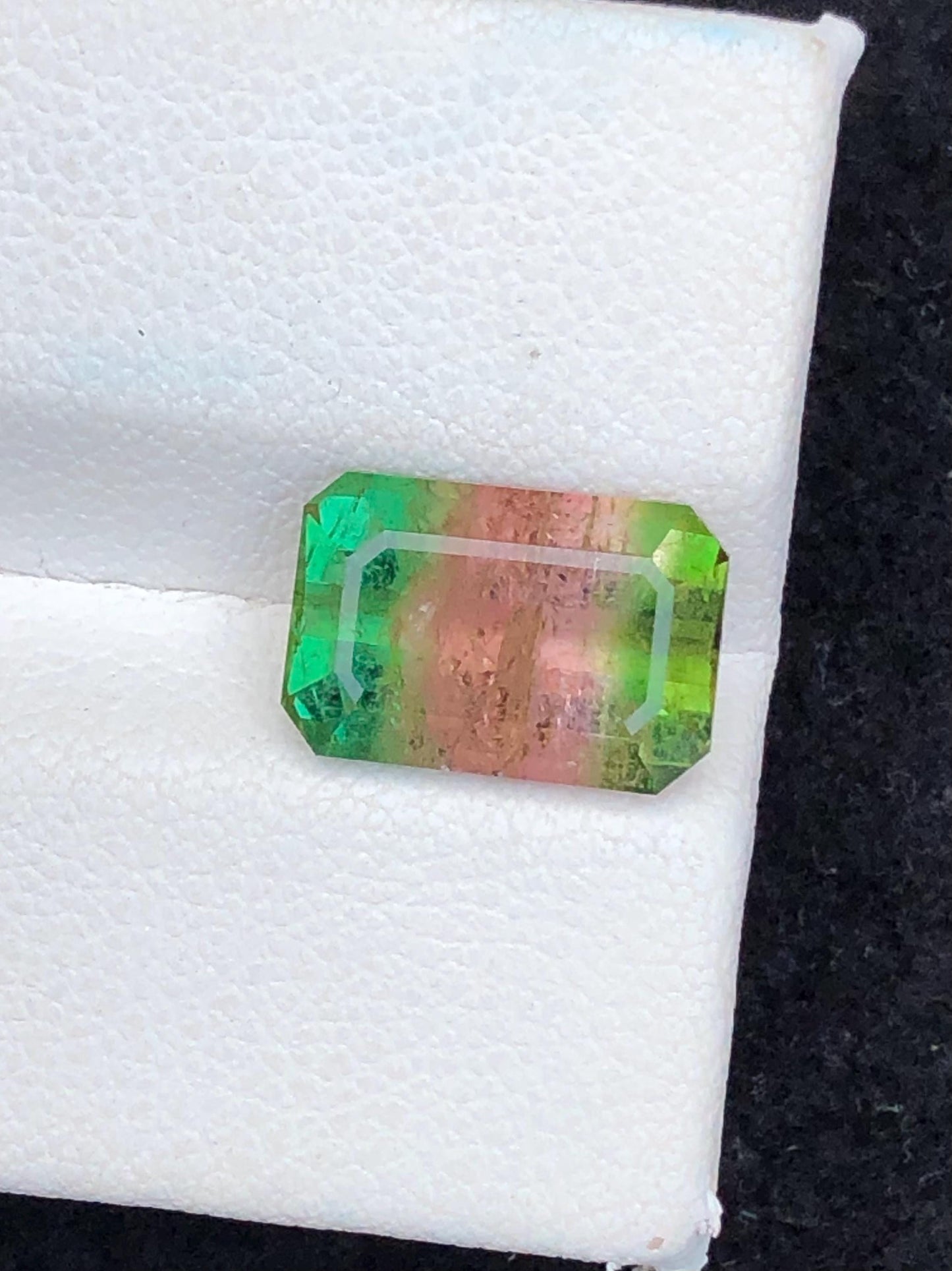 4.30 CTs watermelon tourmaline natural faceted