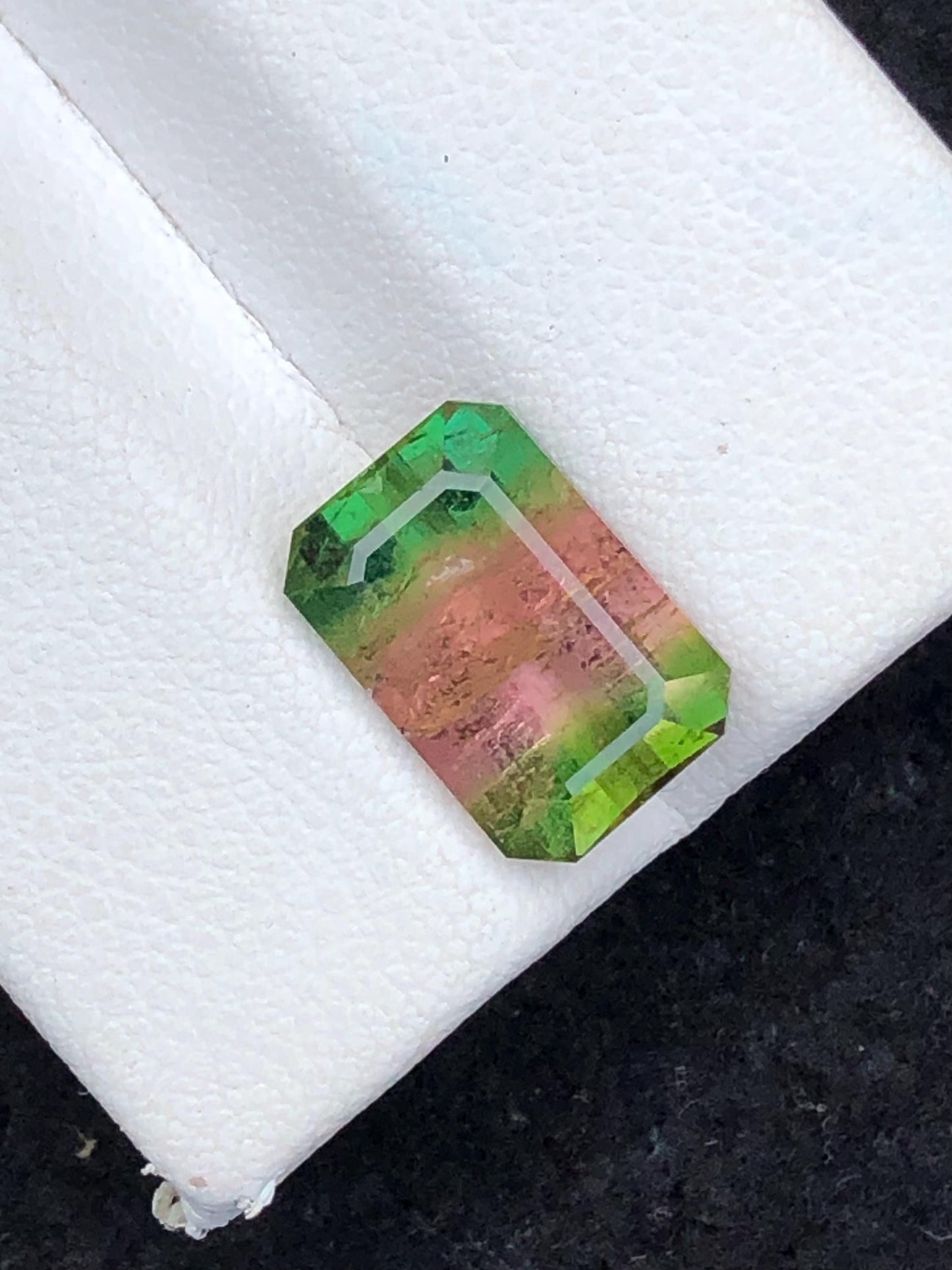 4.30 CTs watermelon tourmaline natural faceted