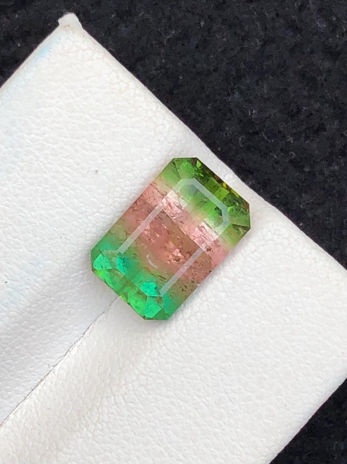 4.30 CTs watermelon tourmaline natural faceted