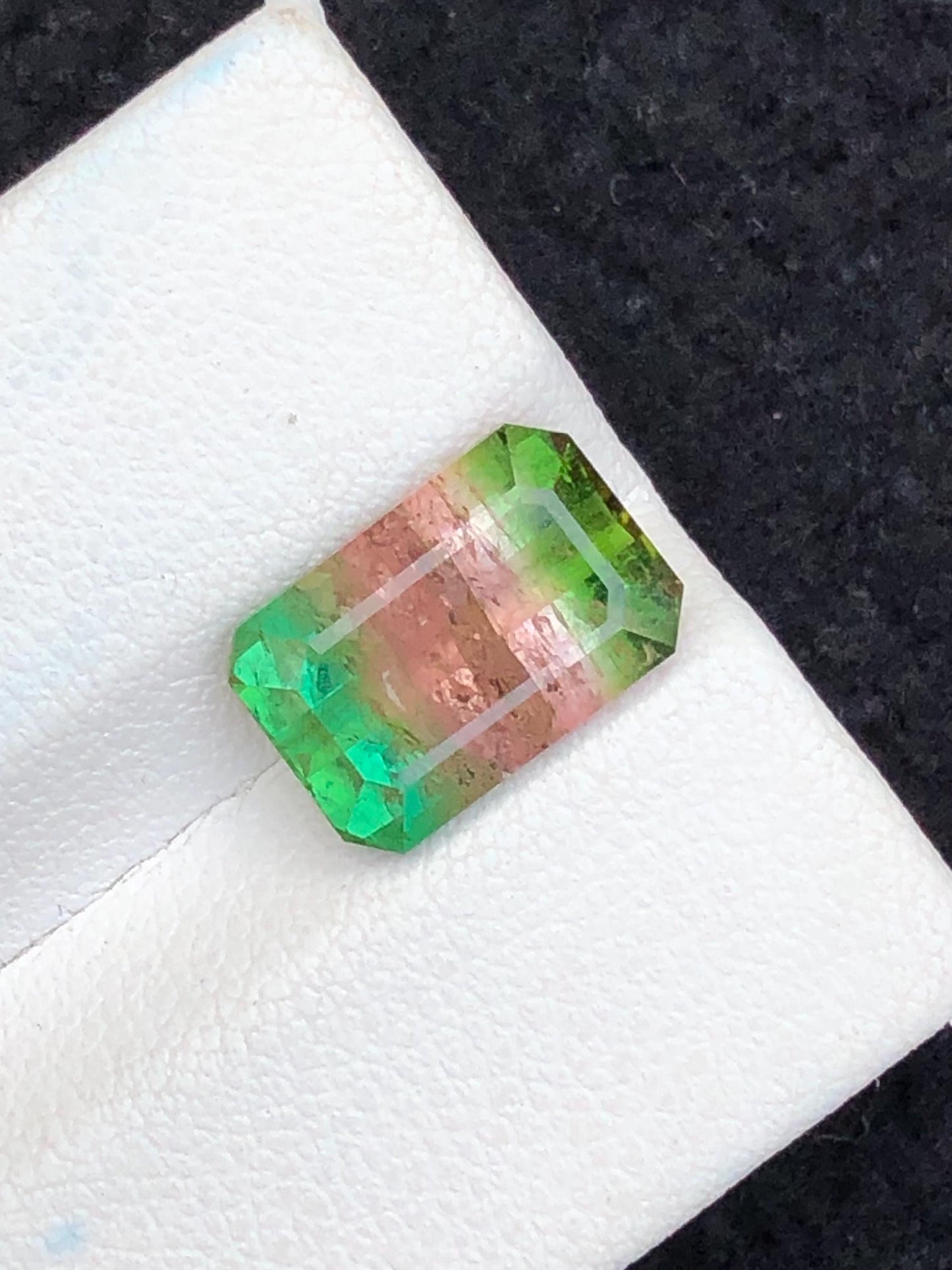 4.30 CTs watermelon tourmaline natural faceted