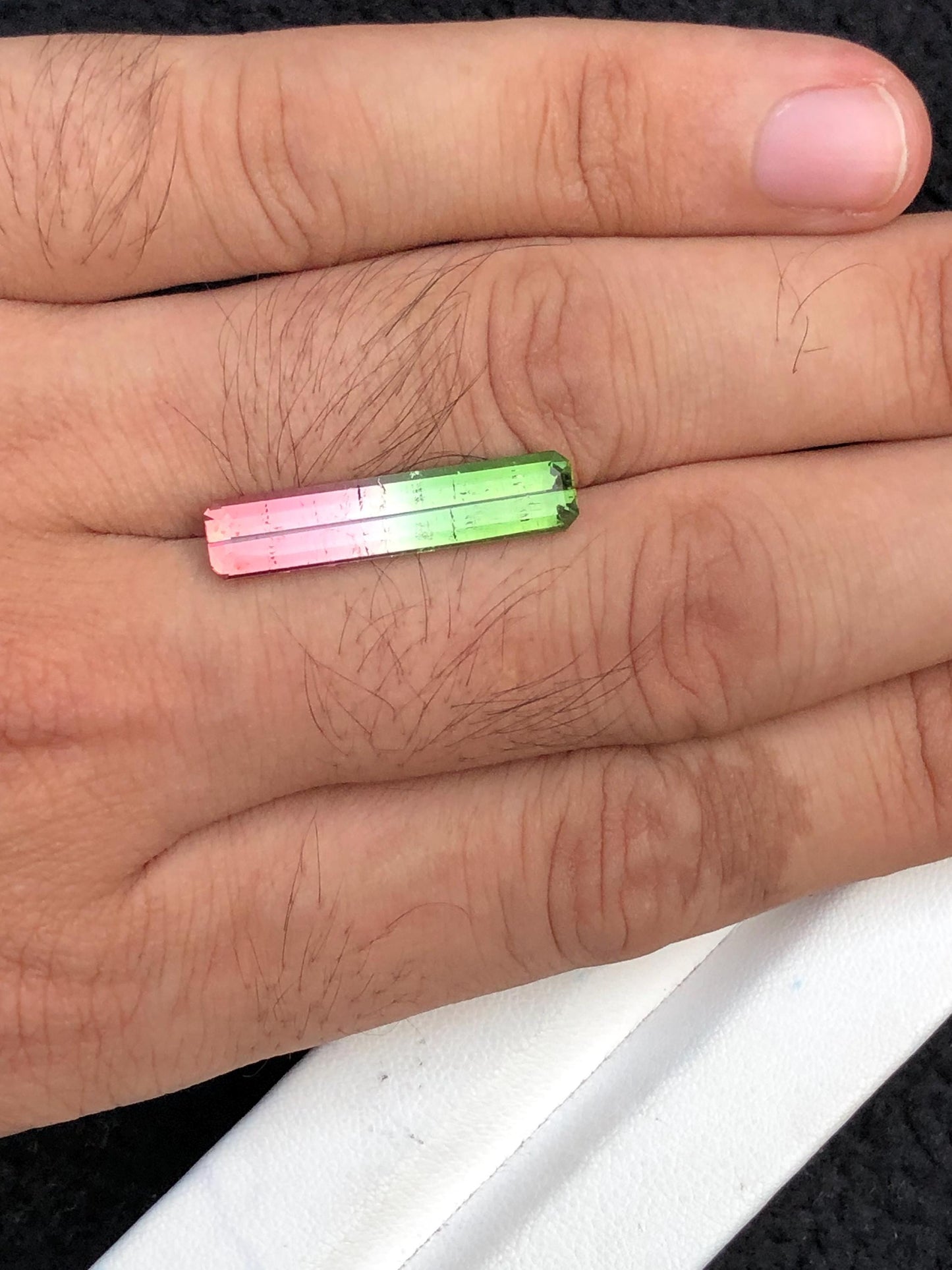 6 CTs watermelon tourmaline faceted