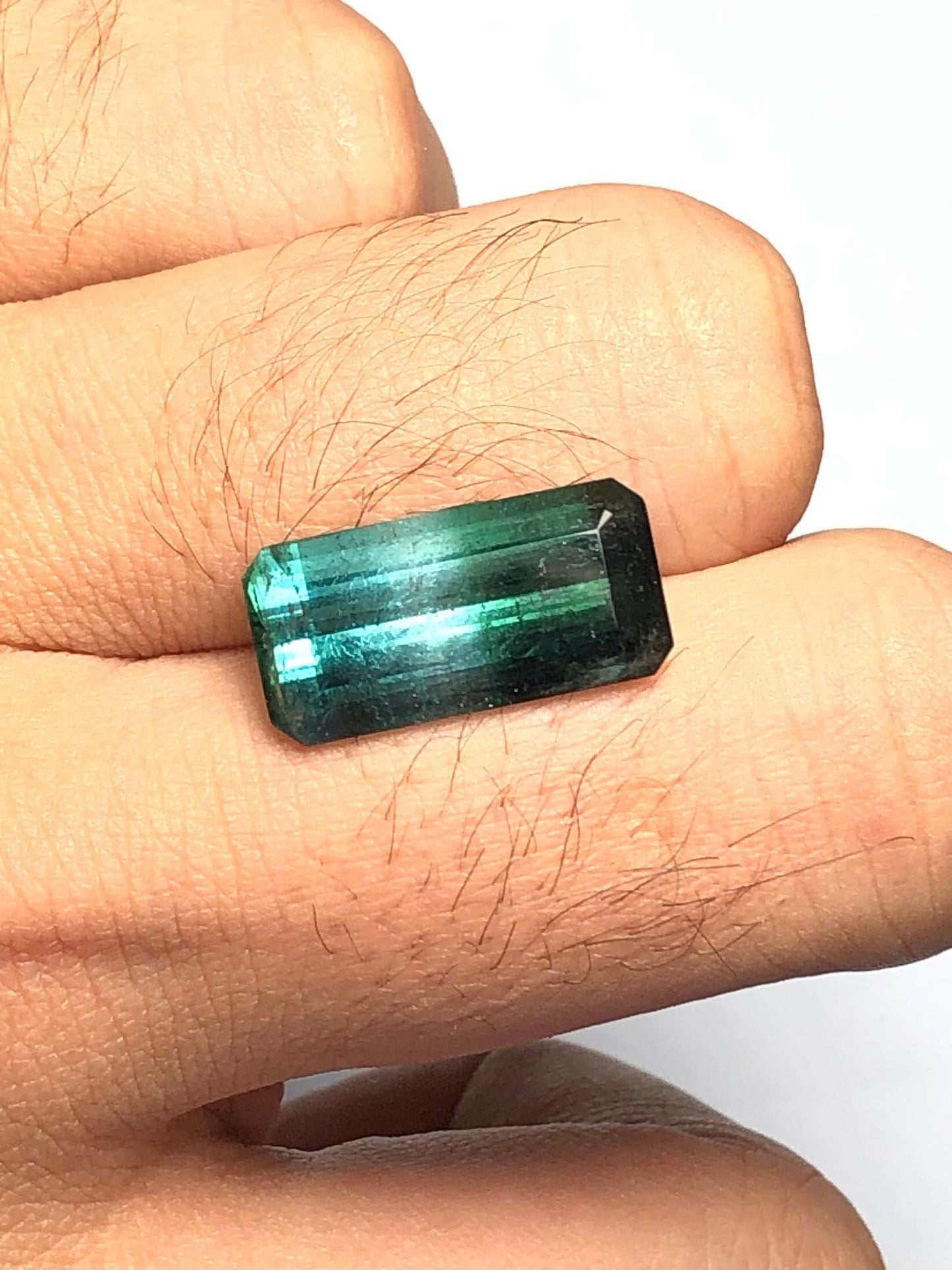 Bi colour tourmaline 9.40 carat natural origin Afghanistan