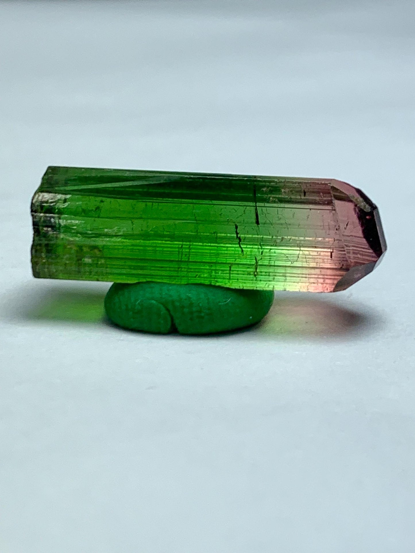 15.60 CTs bi colour terminated tourmaline crystal