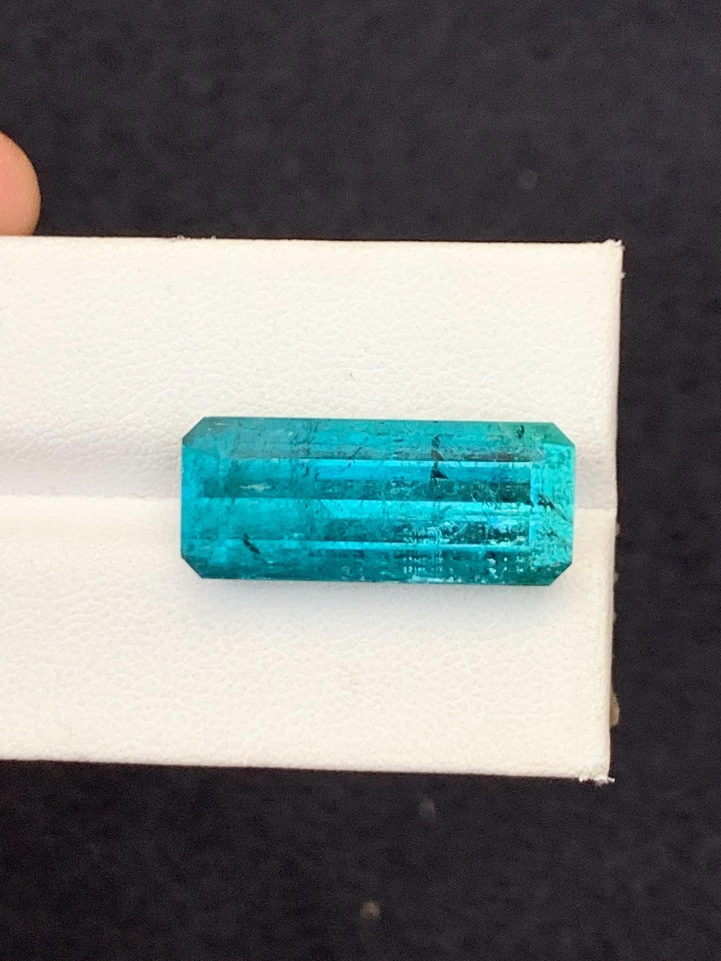 19.40 CTs blue tourmaline natural 24*10*9mm