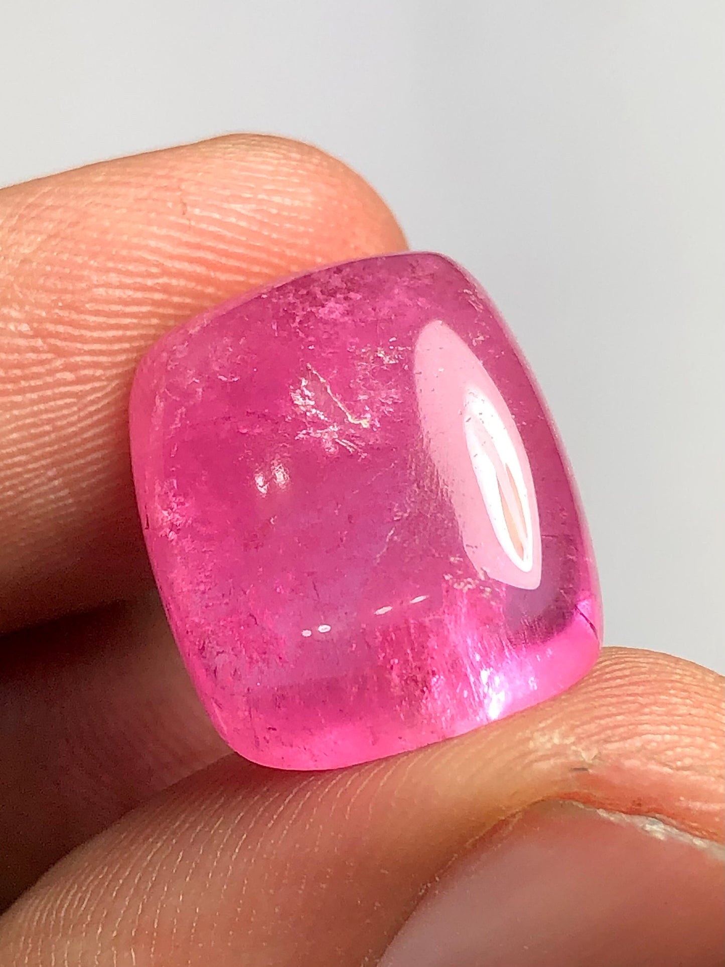 Rose pink tourmaline cabochon 12.70 carat