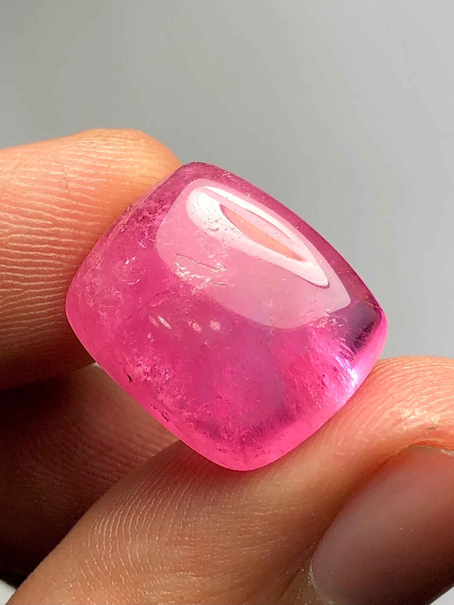 Rose pink tourmaline cabochon 12.70 carat