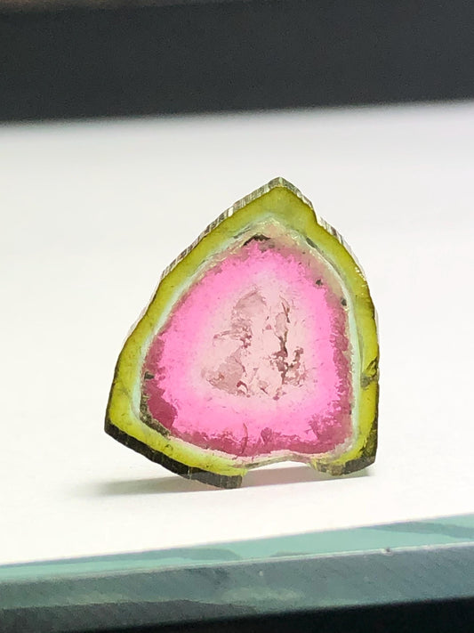 6.90 CTs watermelon tourmaline slice