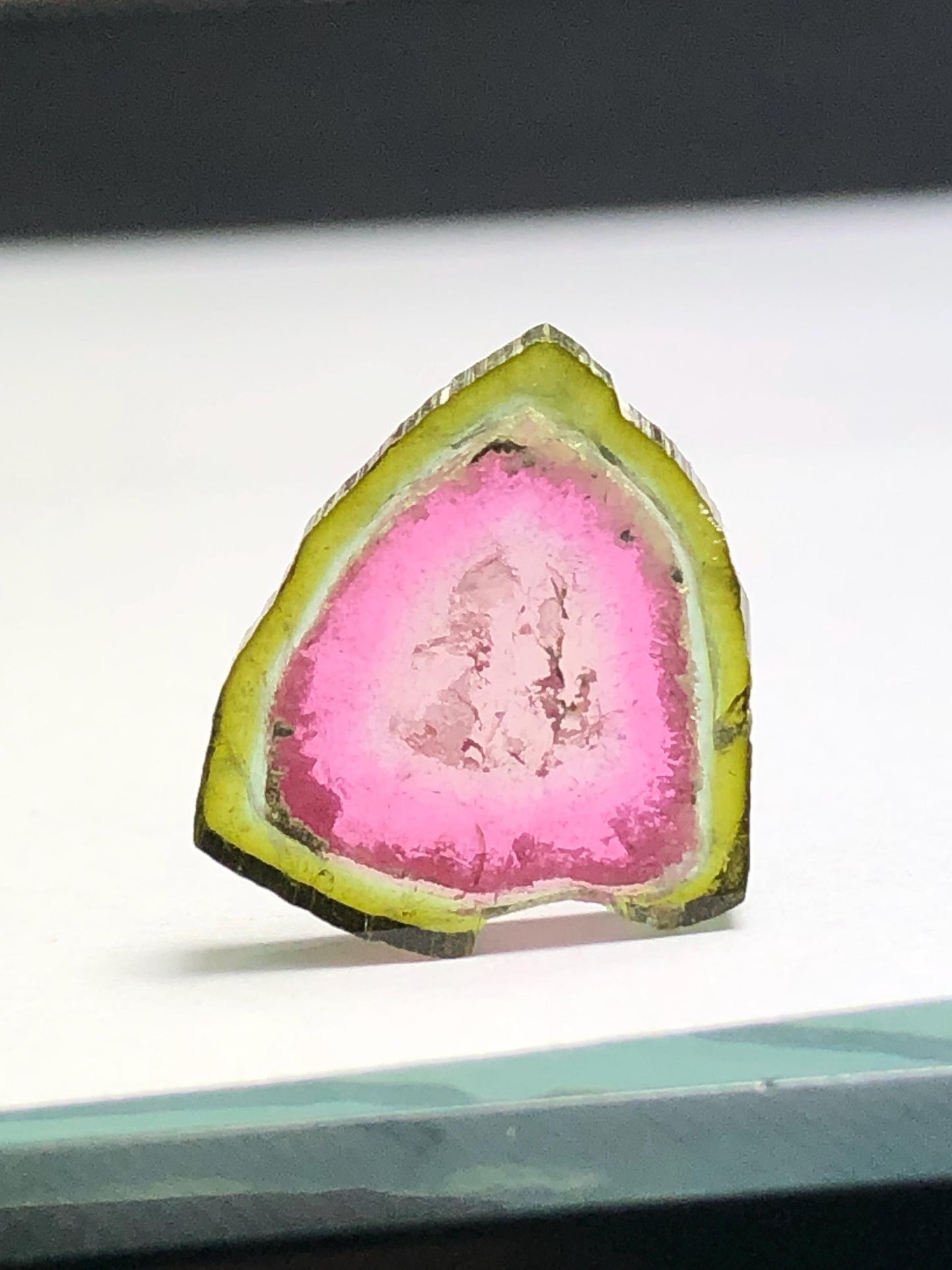 6.90 CTs watermelon tourmaline slice