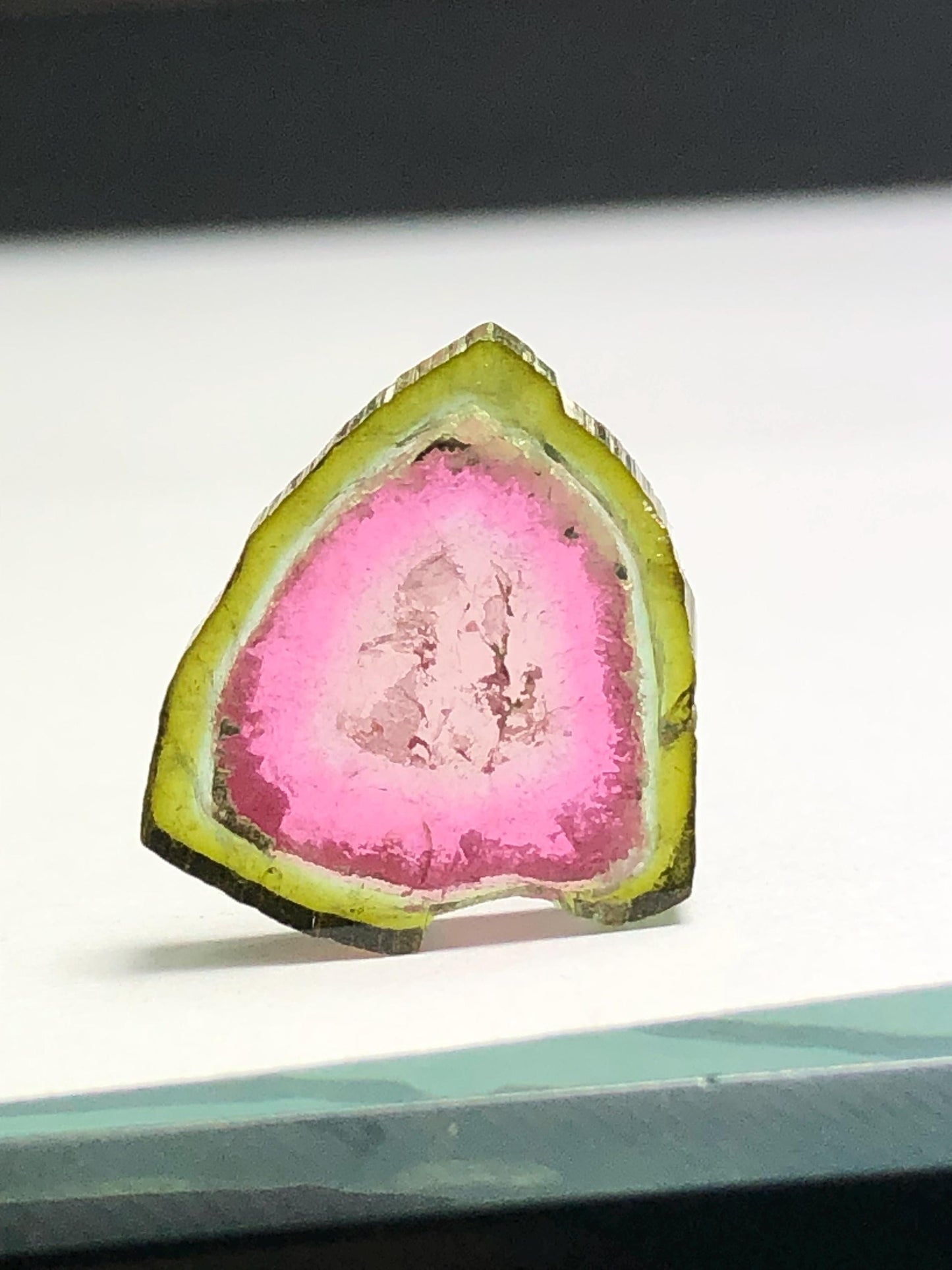 6.90 CTs watermelon tourmaline slice