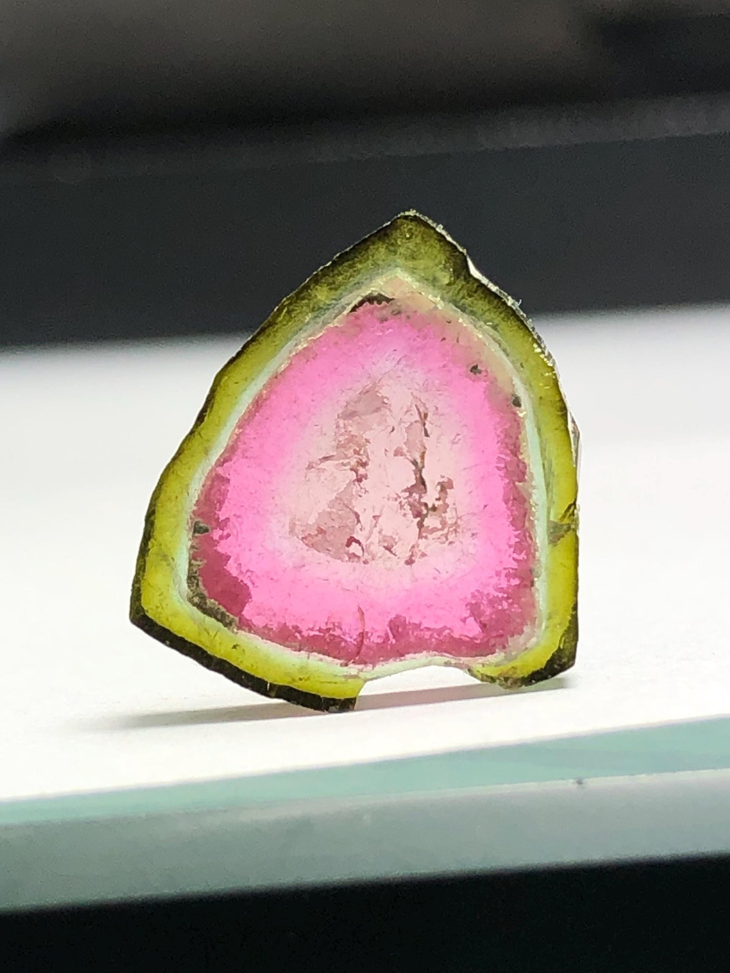 6.90 CTs watermelon tourmaline slice