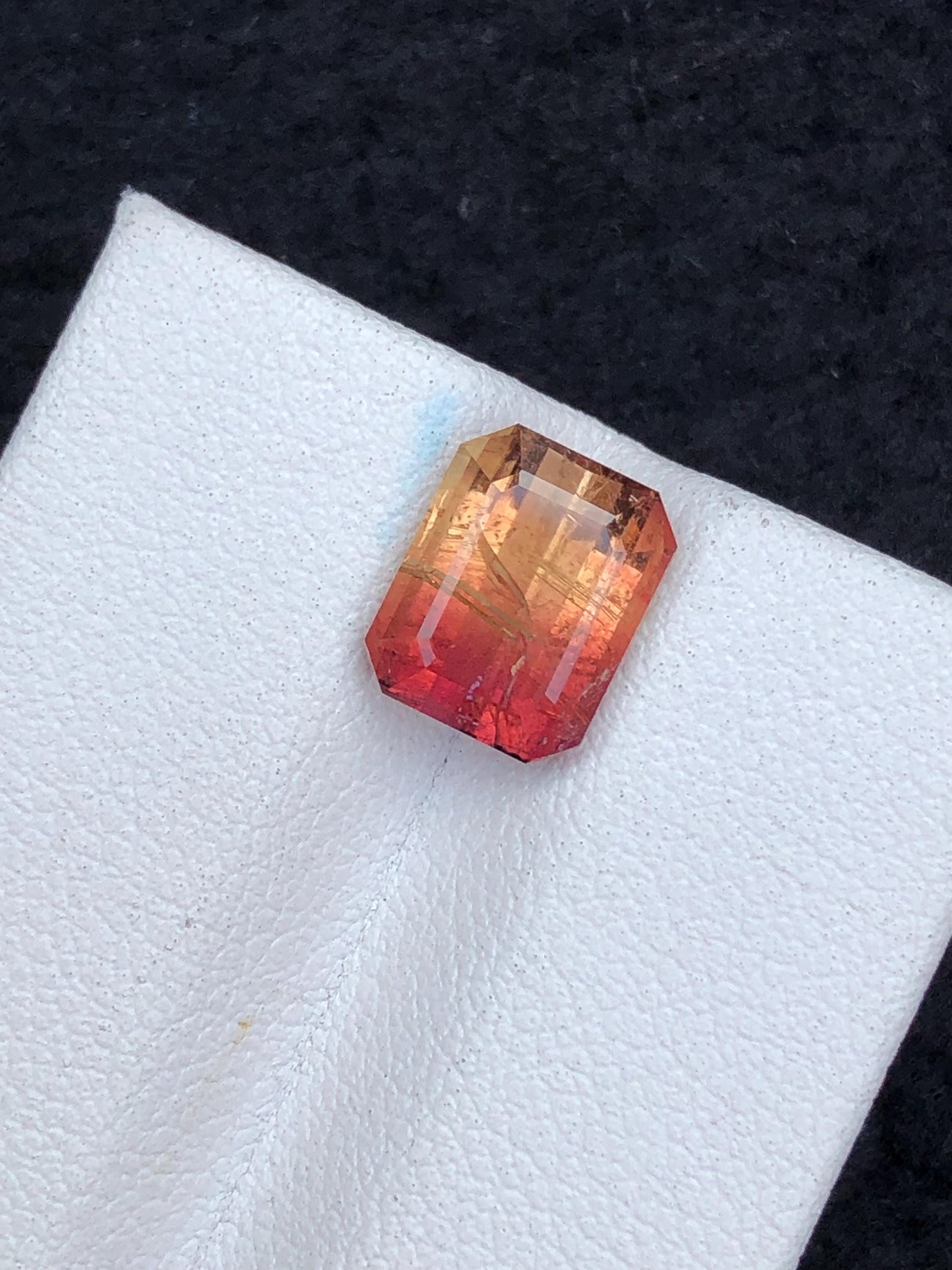 3.30 CTs unique bi colour tourmaline 9*7*5.5mm