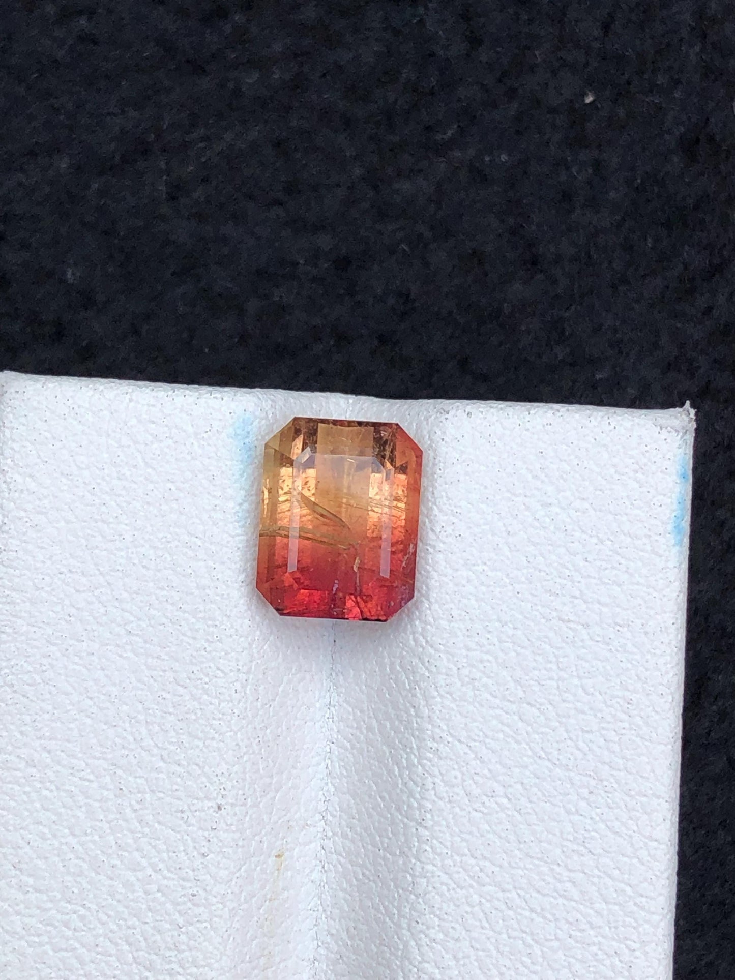 3.30 CTs unique bi colour tourmaline 9*7*5.5mm