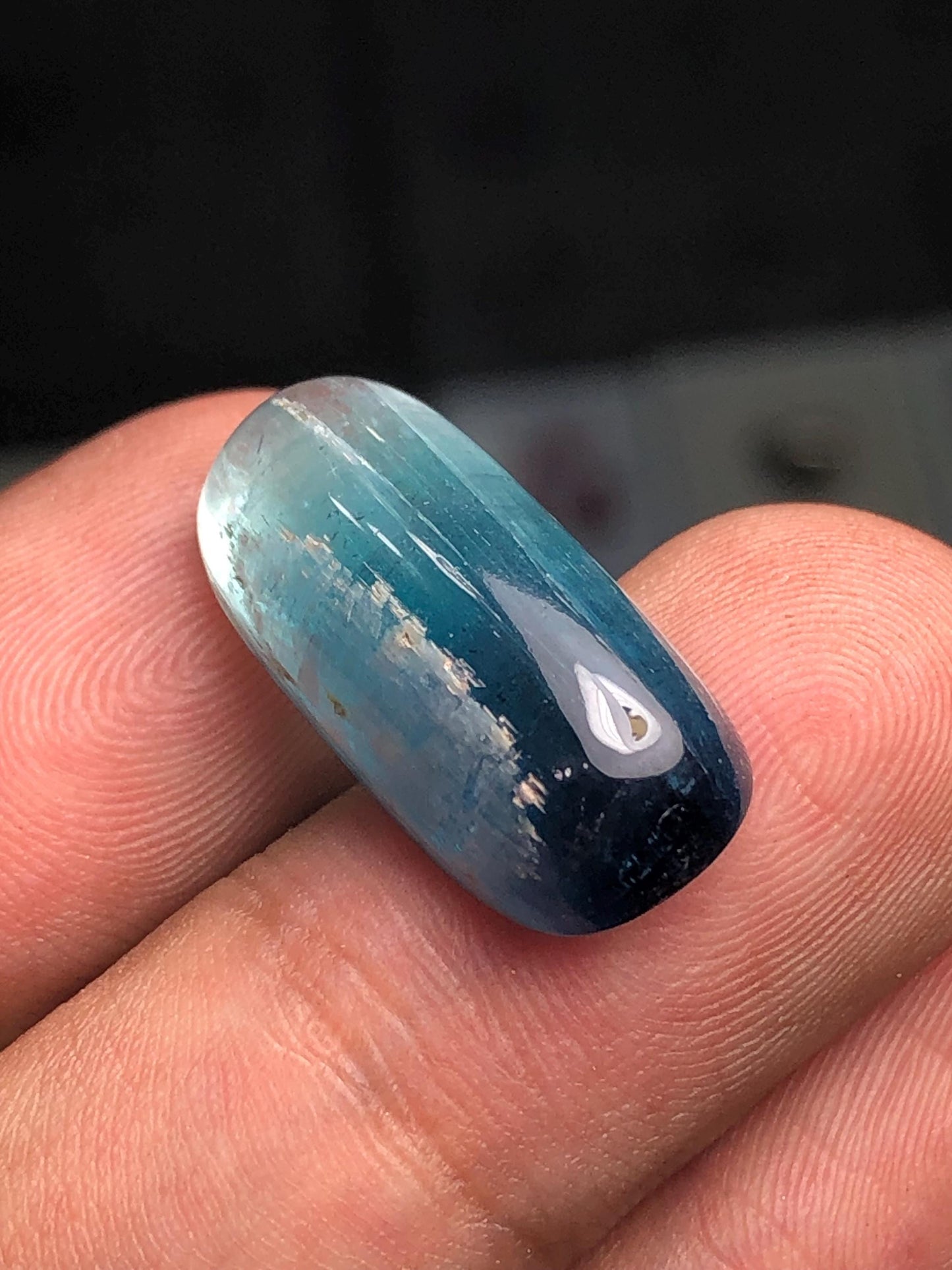 16 ct natural blue tourmaline cabochon