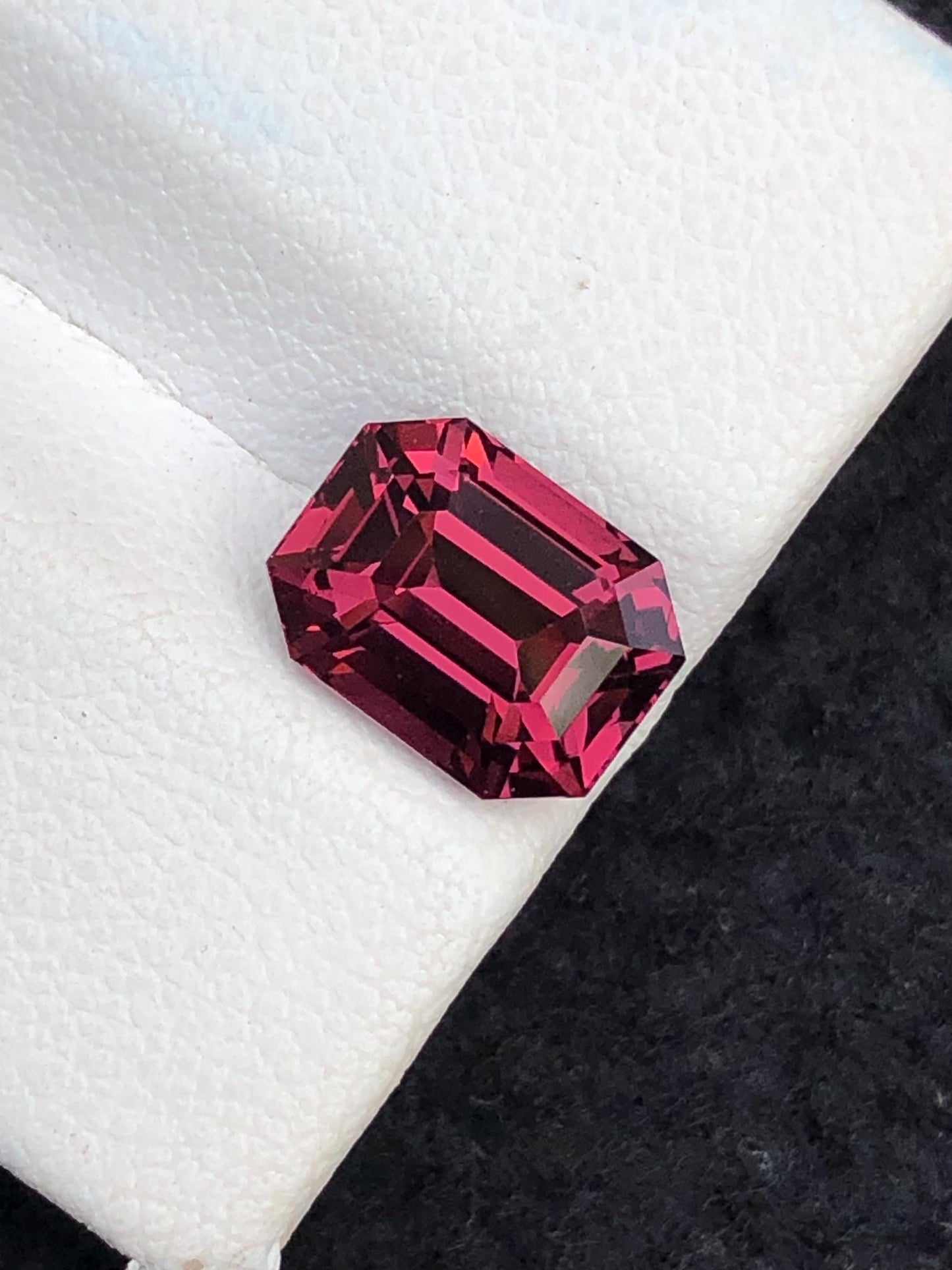 3 ct loupe clean red spinel from burma