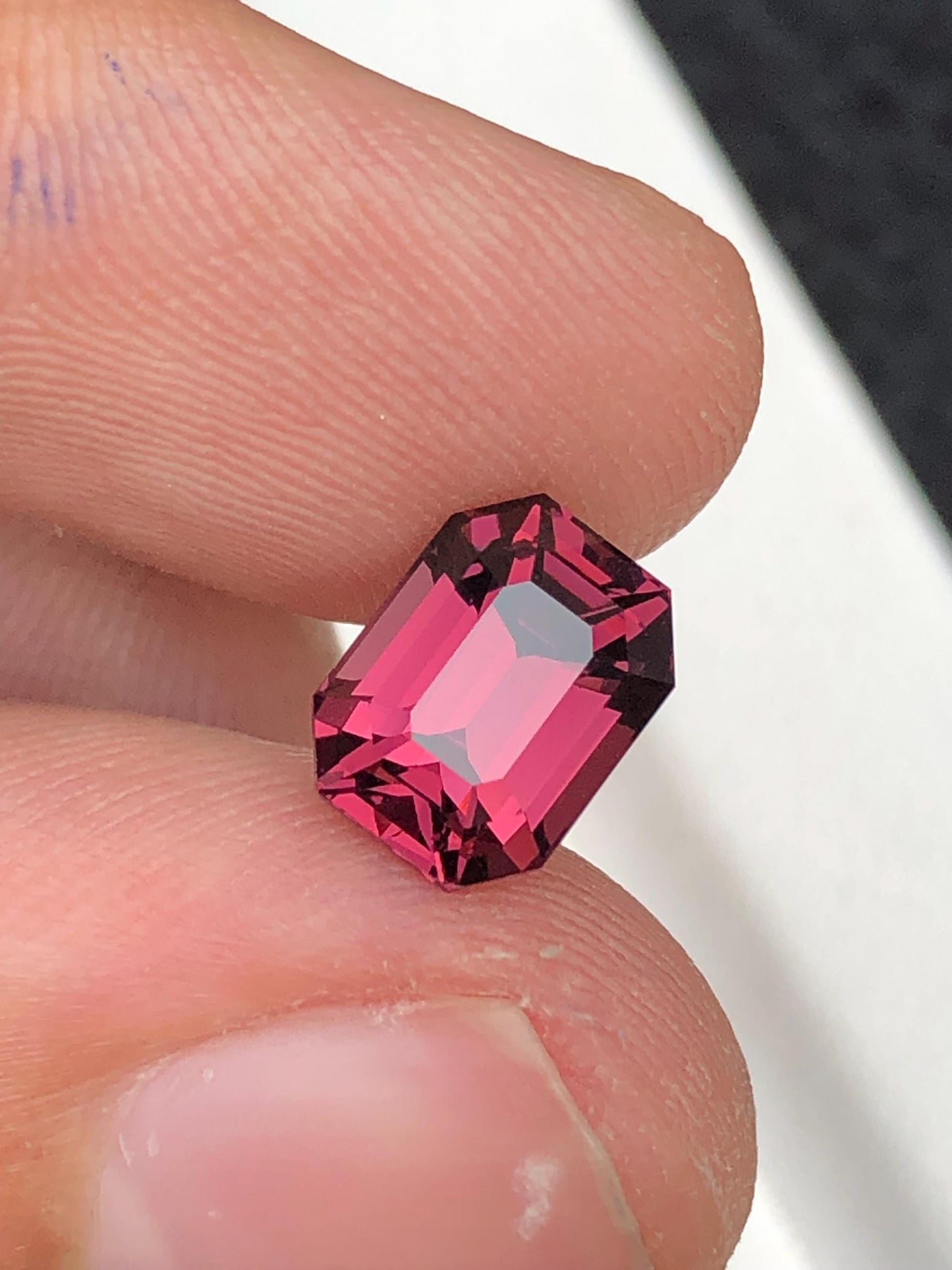 3 ct loupe clean red spinel from burma