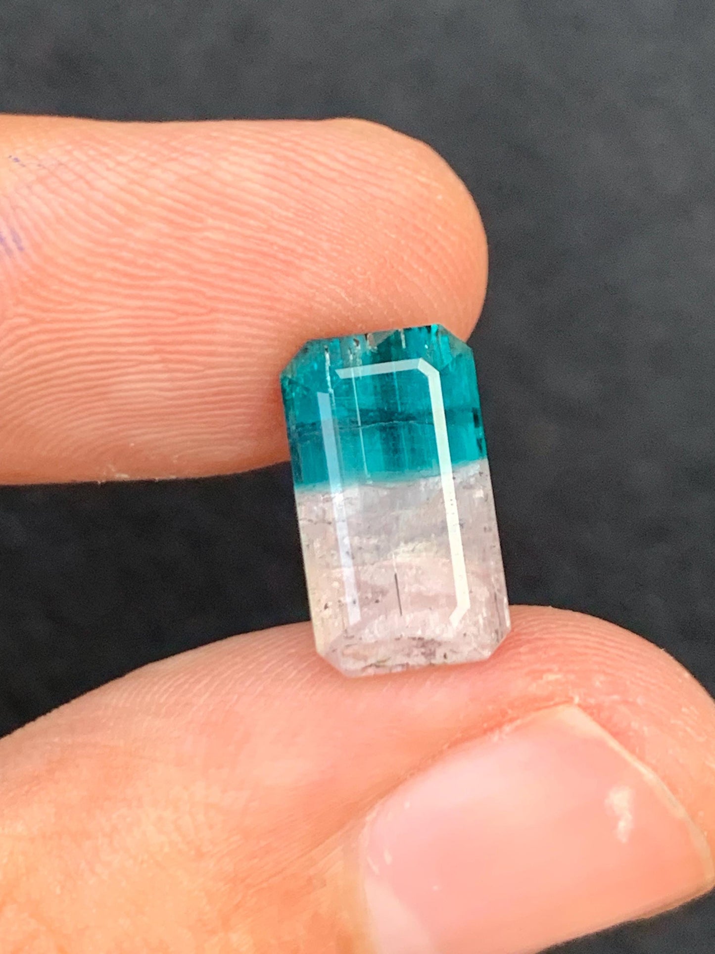 5.10 CTs unique bi colour tourmaline