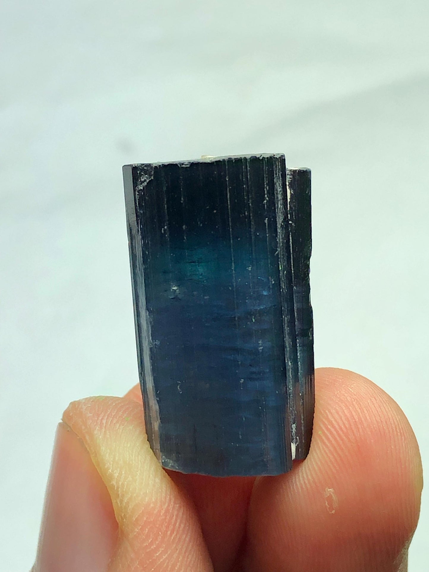 40 ct bi colour tourmaline crystals 25mm long