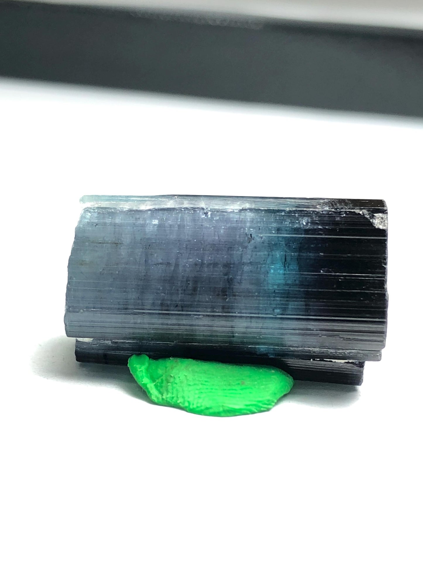 40 ct bi colour tourmaline crystals 25mm long