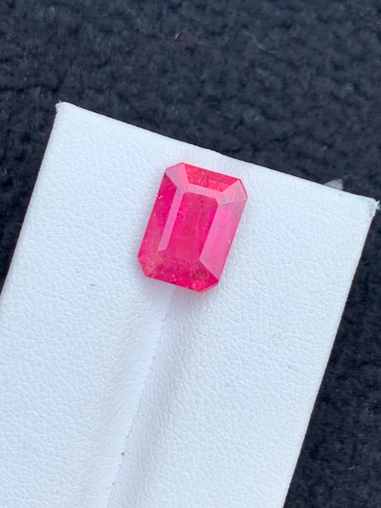 4.25 ct rubilight tourmaline faceted 12*8.5*5.5mm