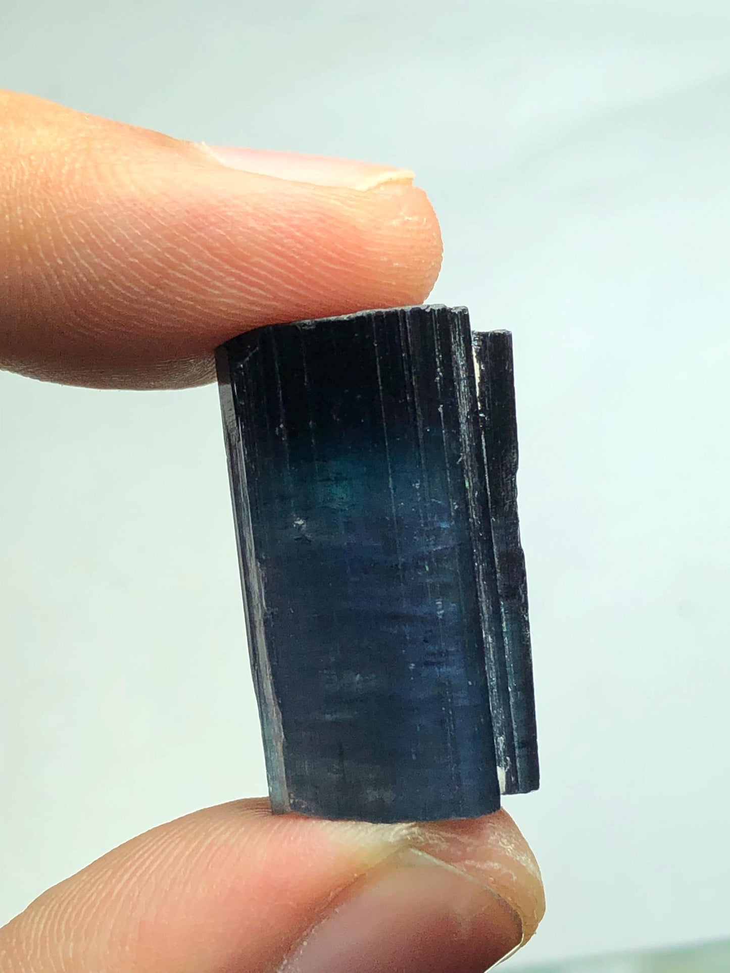 40 ct bi colour tourmaline crystals 25mm long