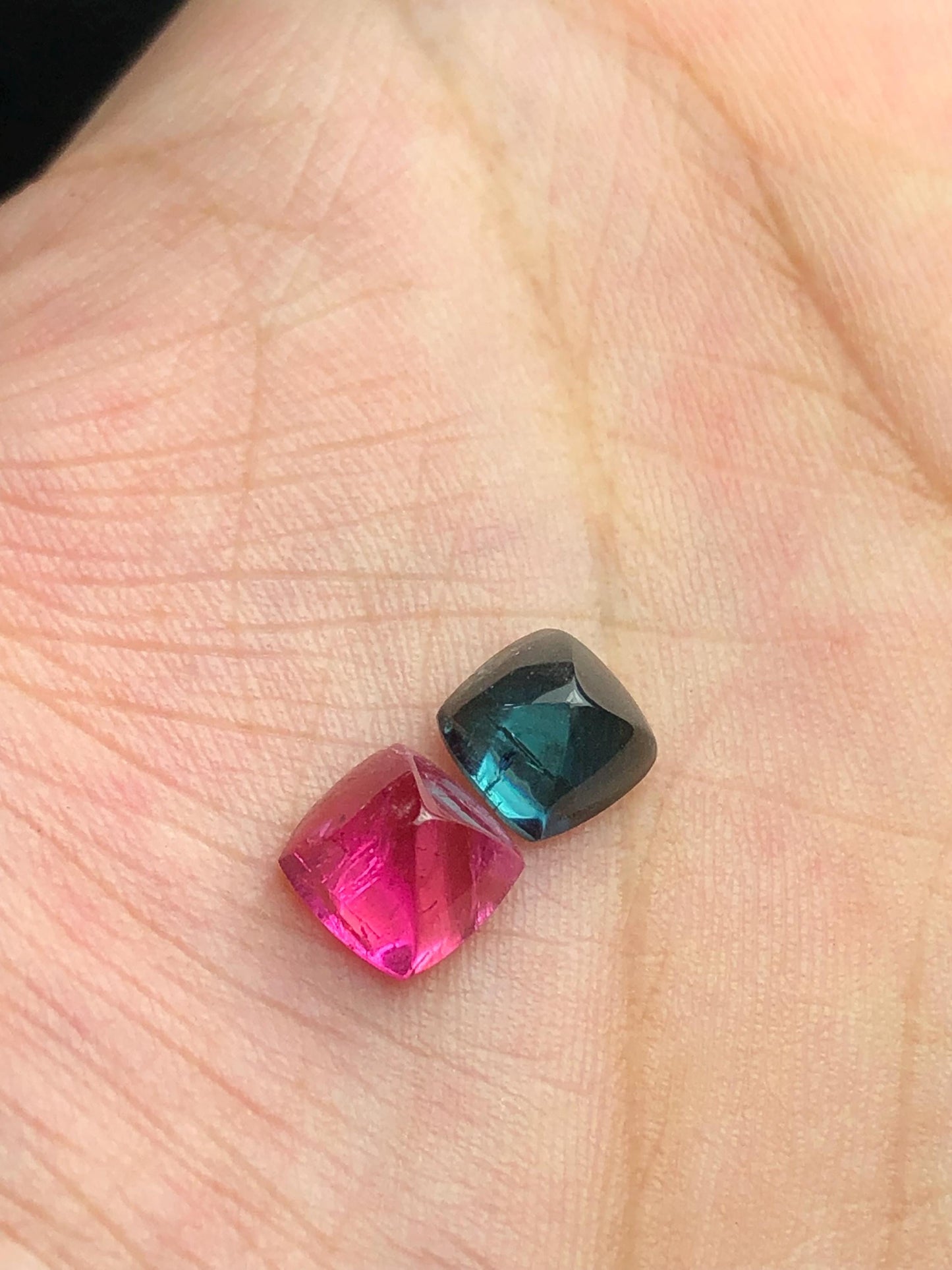 2.50 ct blue and pink tourmaline cabochon