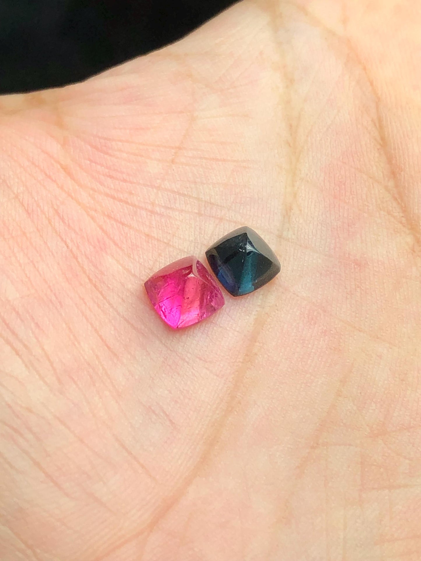 2.50 ct blue and pink tourmaline cabochon