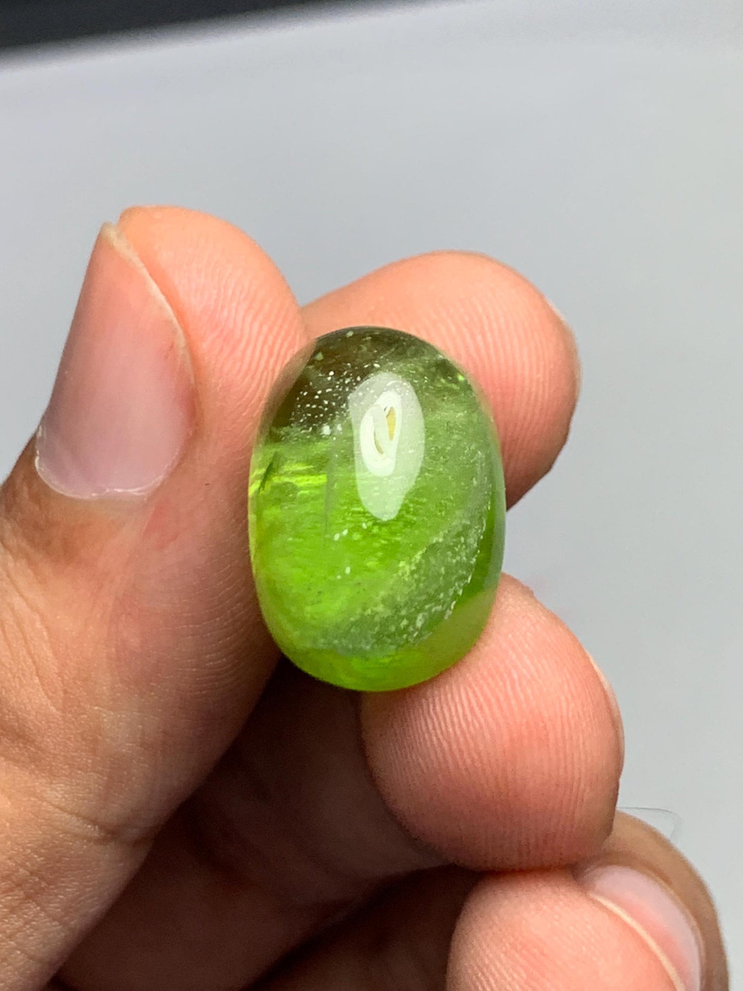 Peridot cabochon 24 carat 19*13*10mm