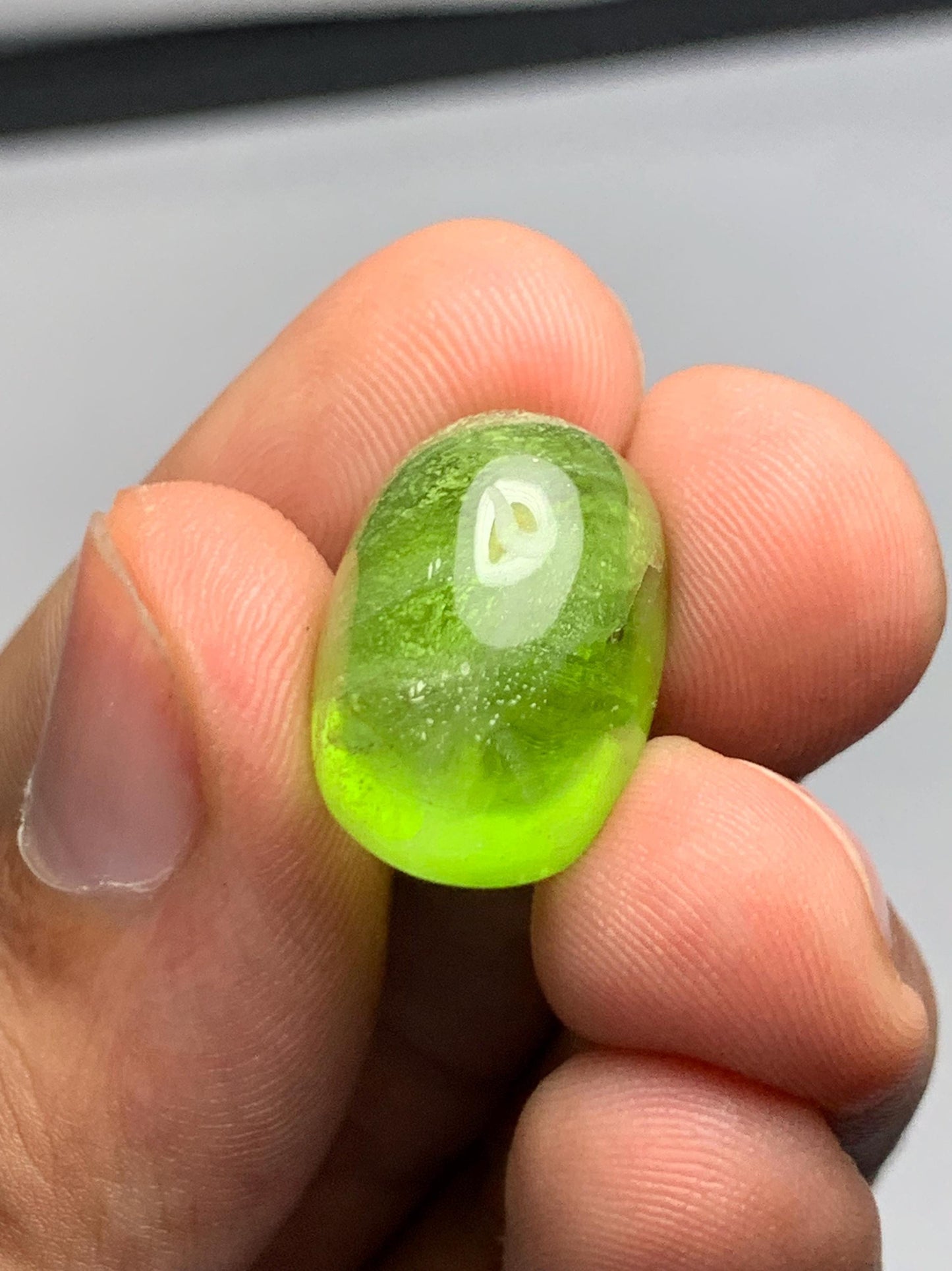 Peridot cabochon 24 carat 19*13*10mm