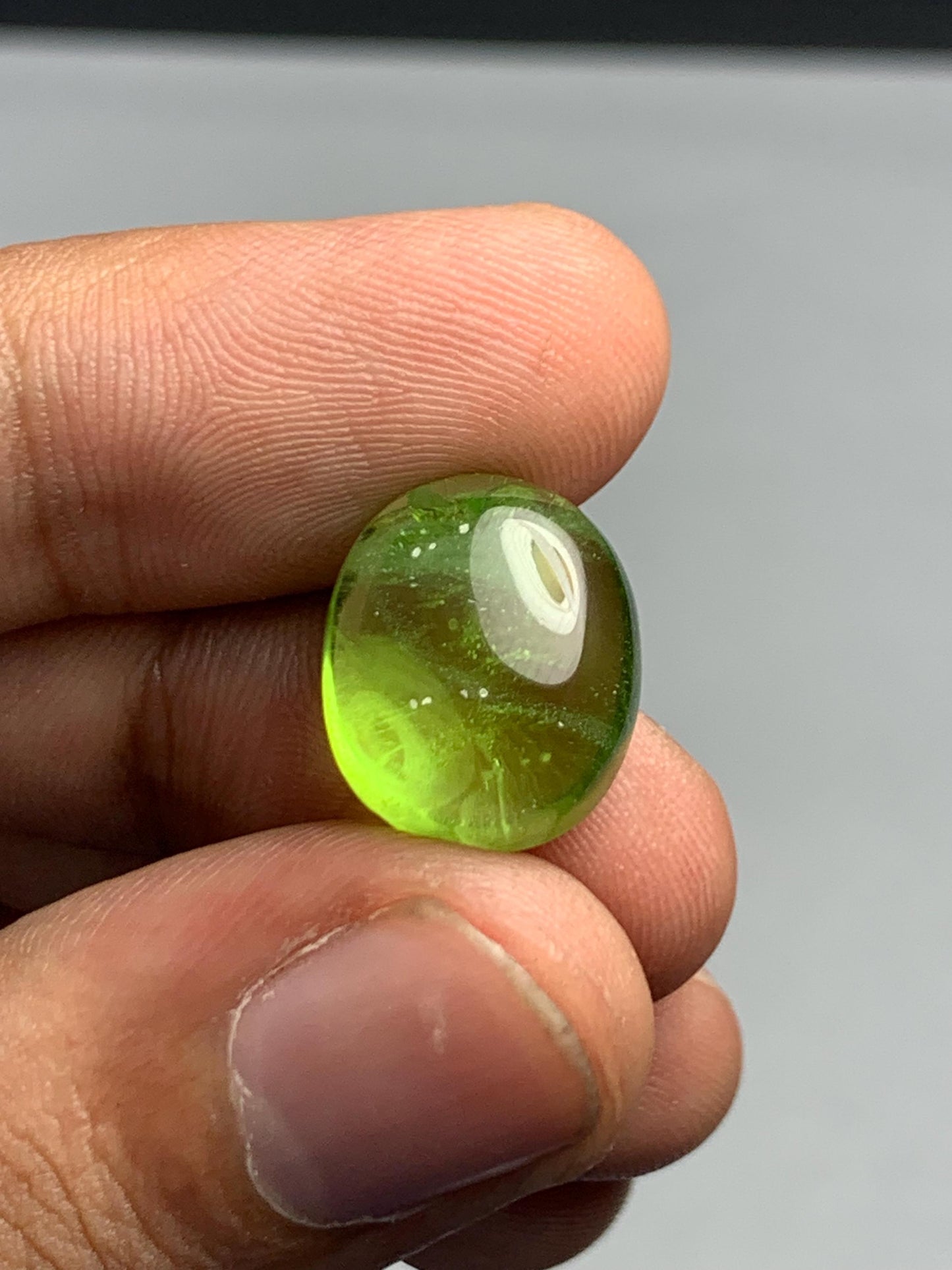 14.50 ct peridot cabochon 15*13*7mm