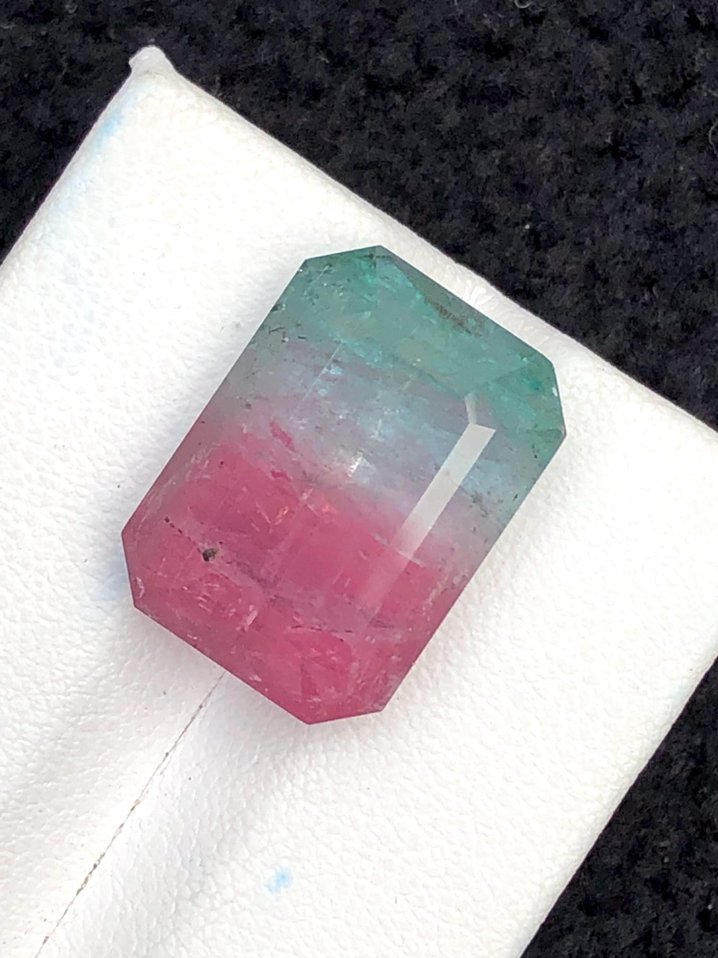 17.50 ct bi colour tourmaline 17*13*10mm