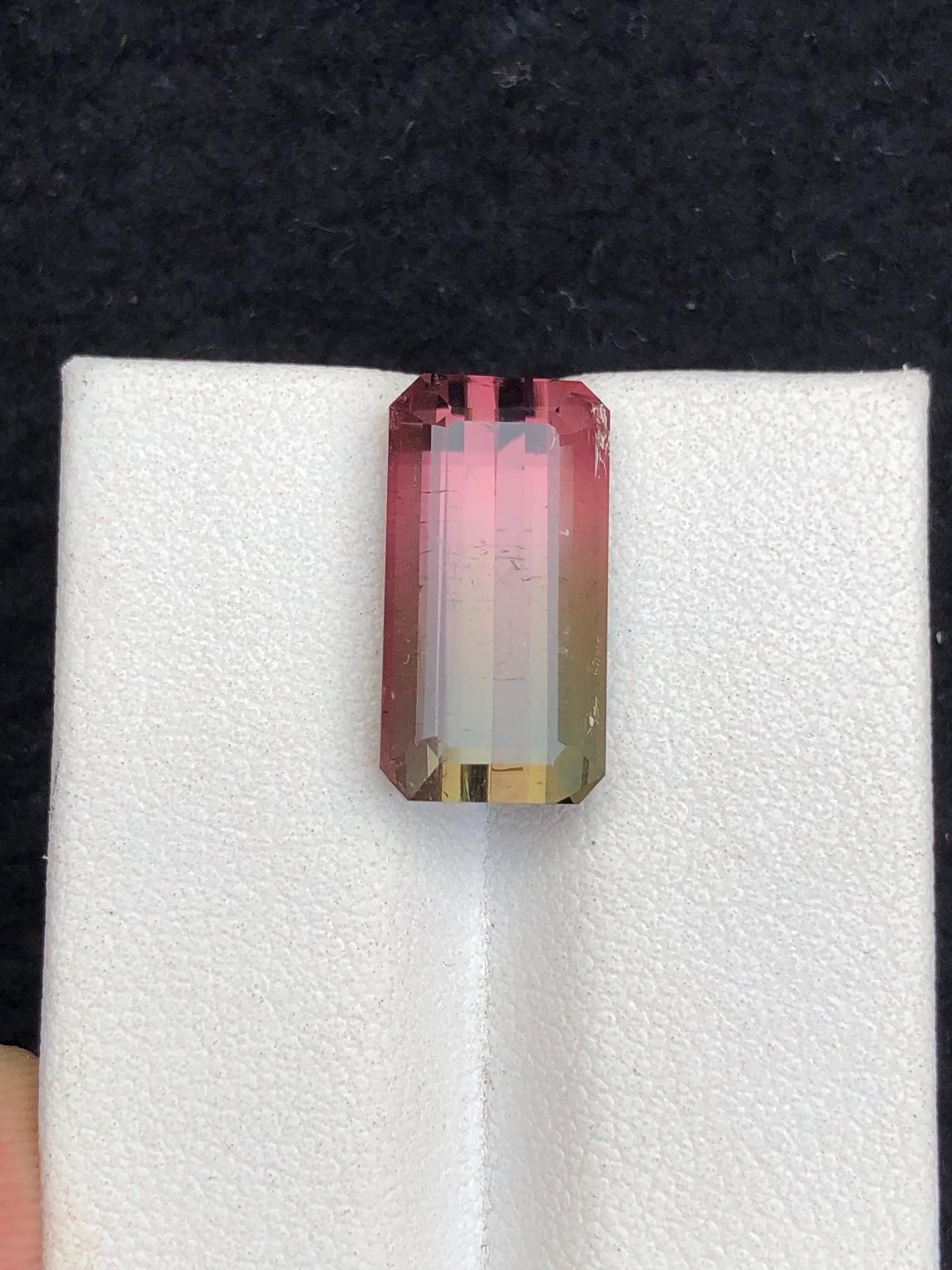 8 ct bi colour tourmaline 16*8*7mm