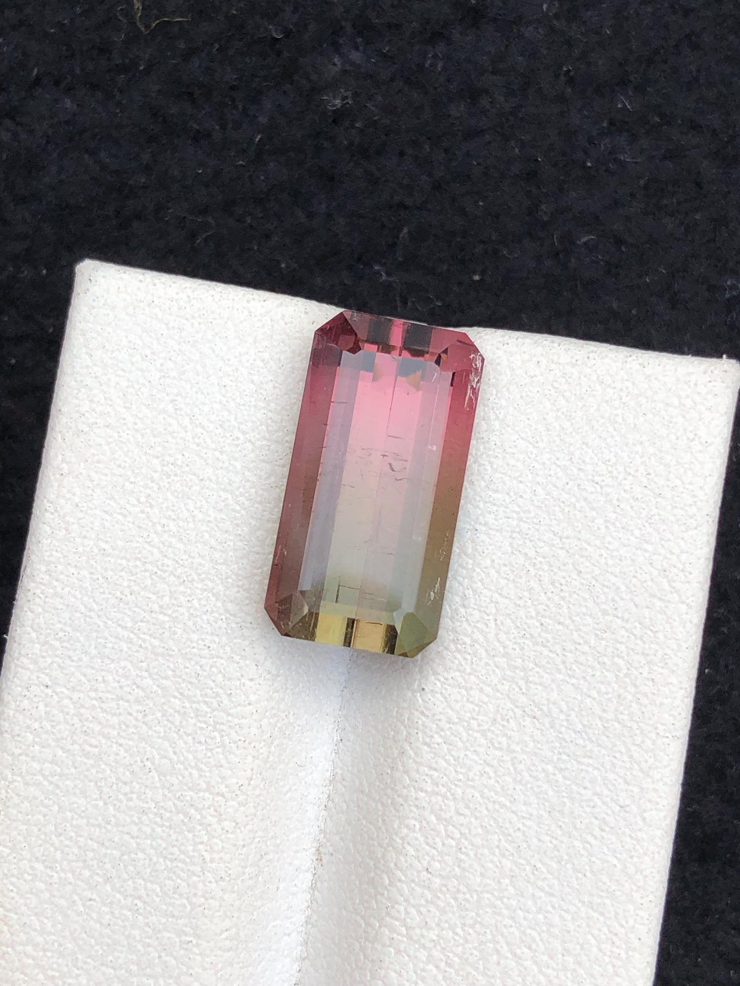 8 ct bi colour tourmaline 16*8*7mm