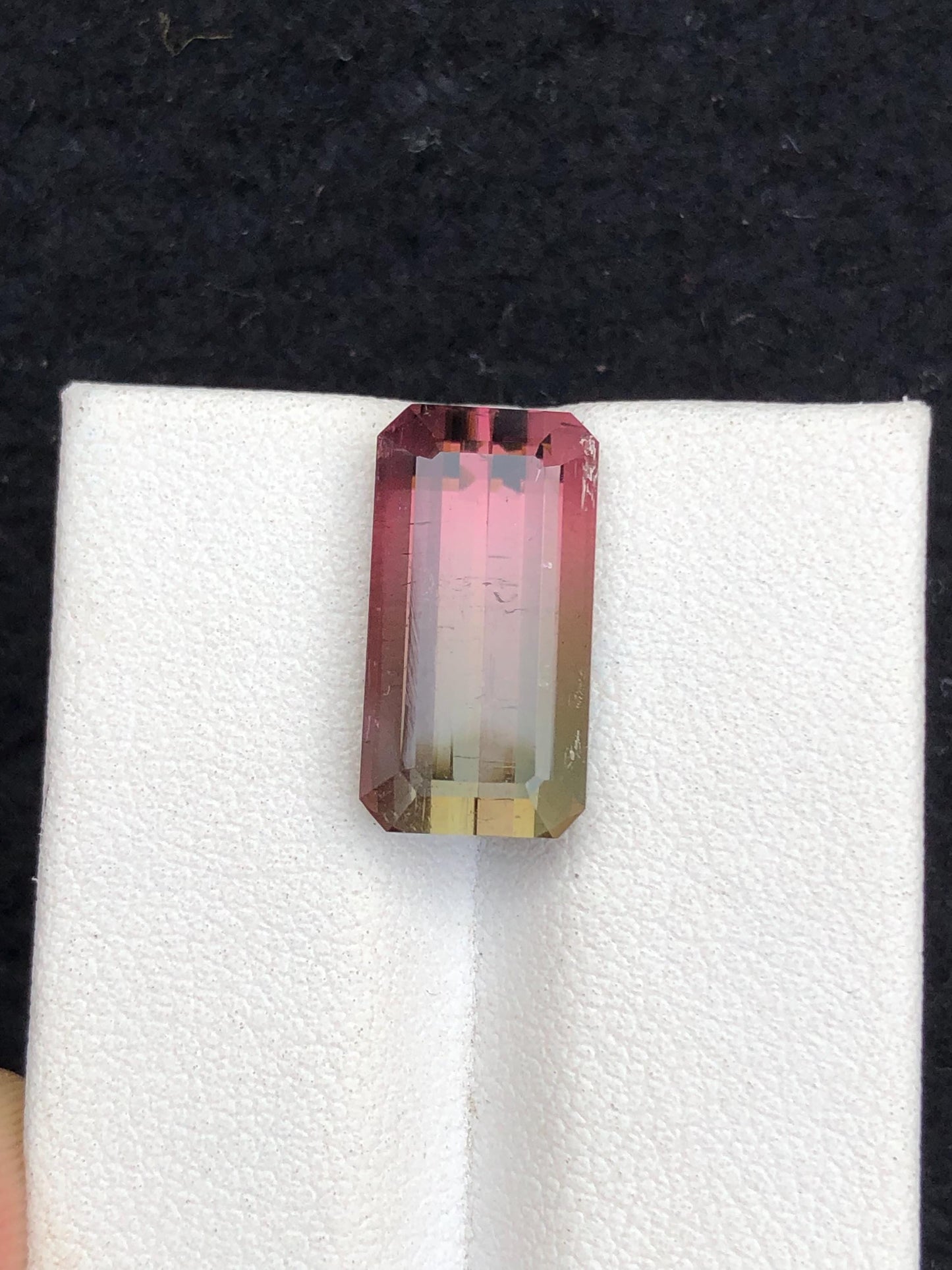 8 ct bi colour tourmaline 16*8*7mm